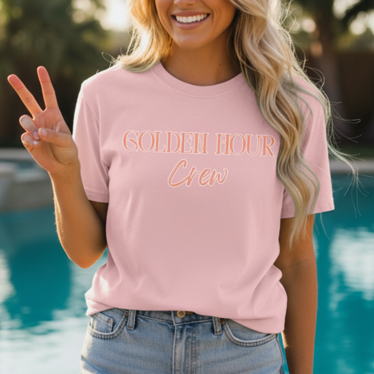 Golden Hour Crew T-Shirt | Sunset Lovers Minimalist Coastal Tee product thumbnail image Golden Hour Crew T-Shirt | Sunset Lovers Minimalist Coastal Tee product thumbnail image