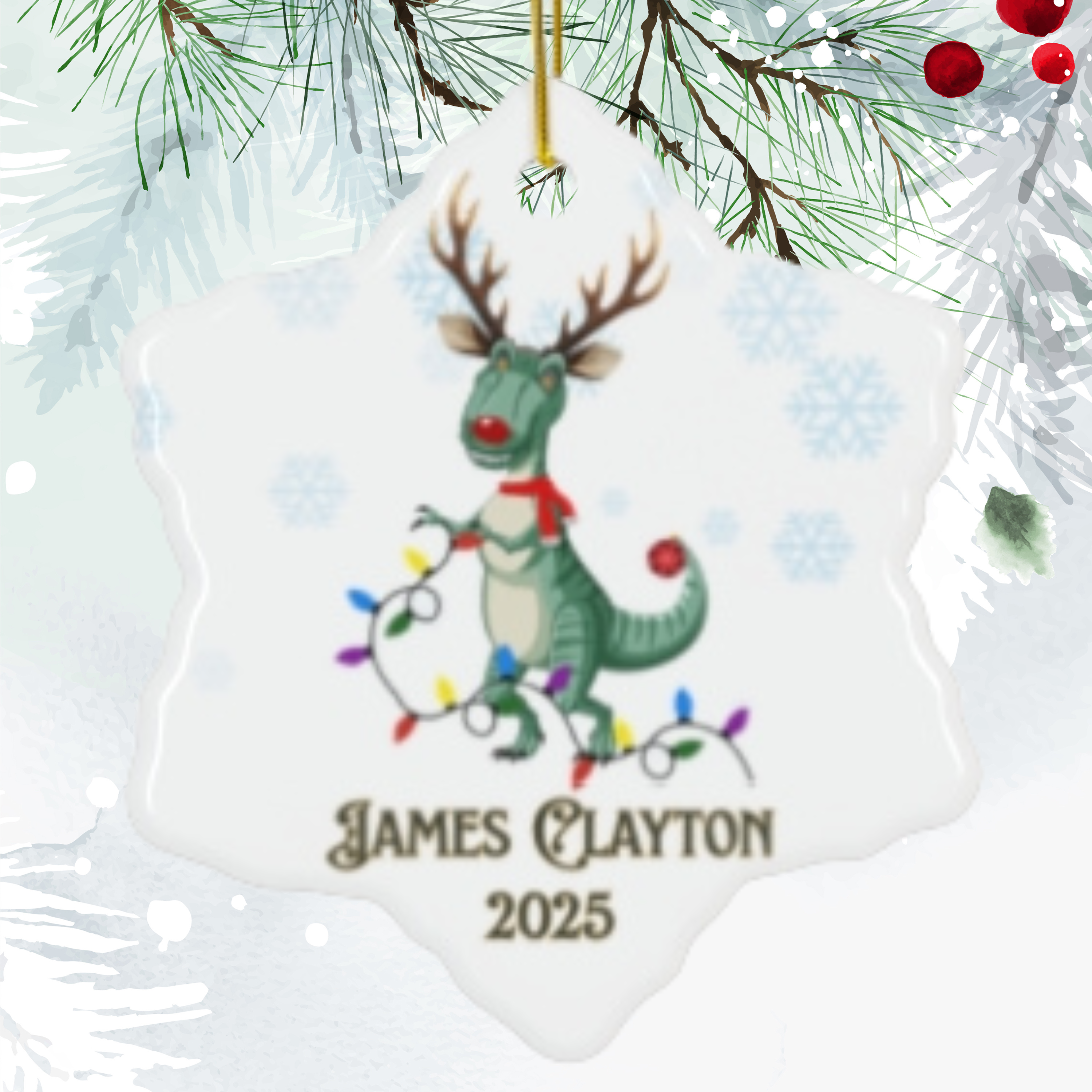 Personalized  Christmas Ornament - Perfect Holiday Gift, Keepsake Decoration, Christmas Celebration, Unique Tree Decor, Family [...] product thumbnail image