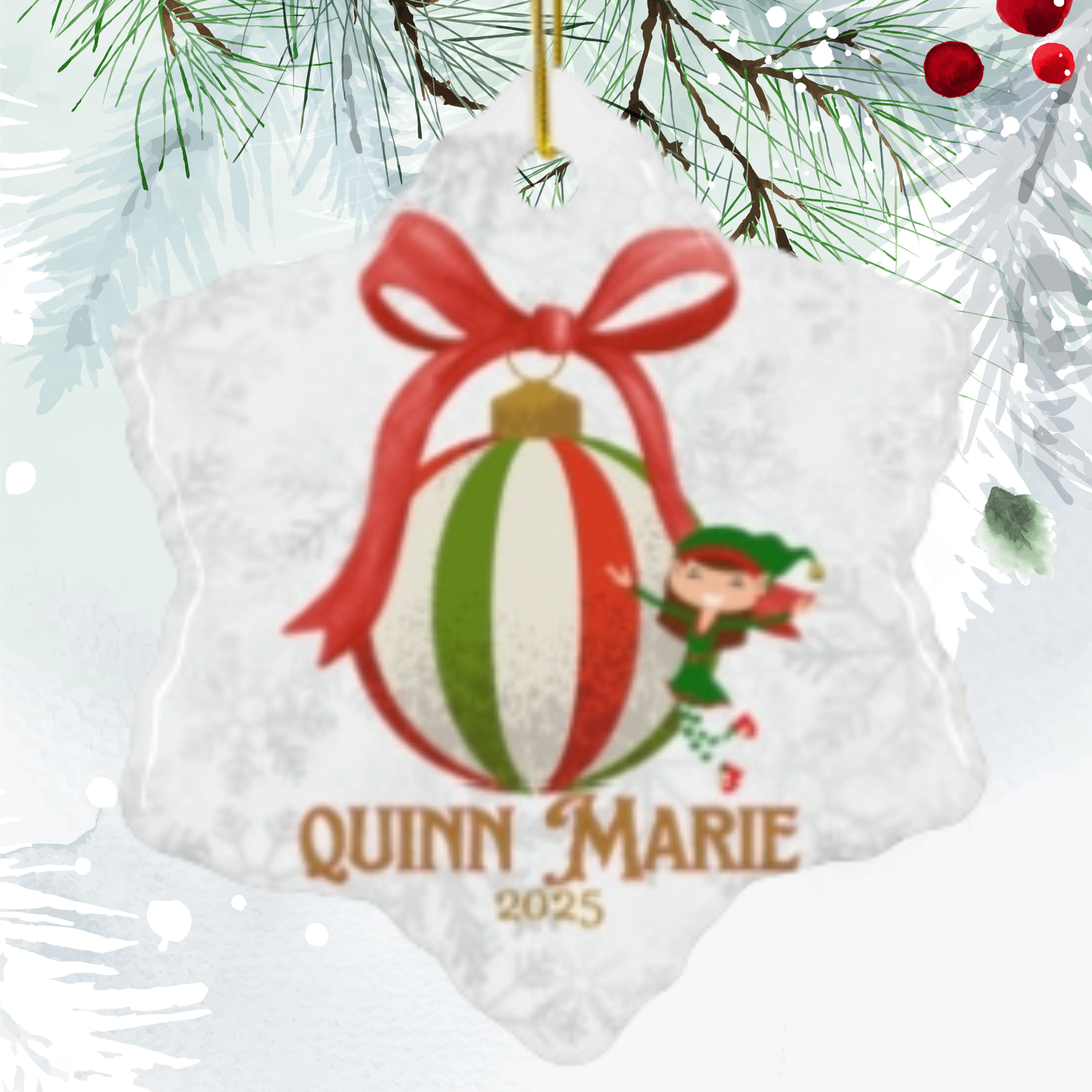 Personalized  Christmas Ornament - Perfect Holiday Gift, Keepsake Decoration, Christmas Celebration, Unique Tree Decor, Family [...]