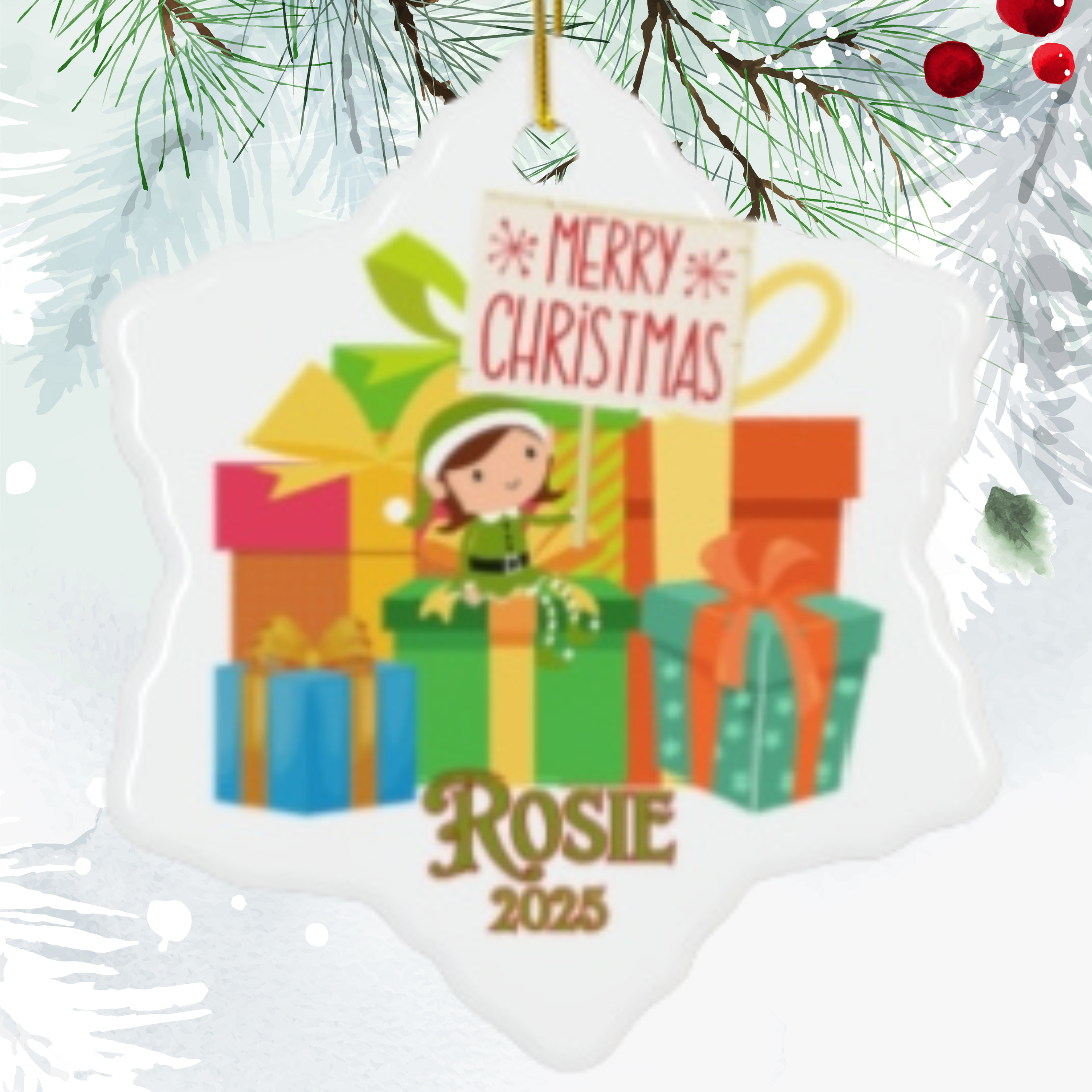 Personalized  Christmas Ornament - Perfect Holiday Gift, Keepsake Decoration, Christmas Celebration, Unique Tree Decor, Family [...]
