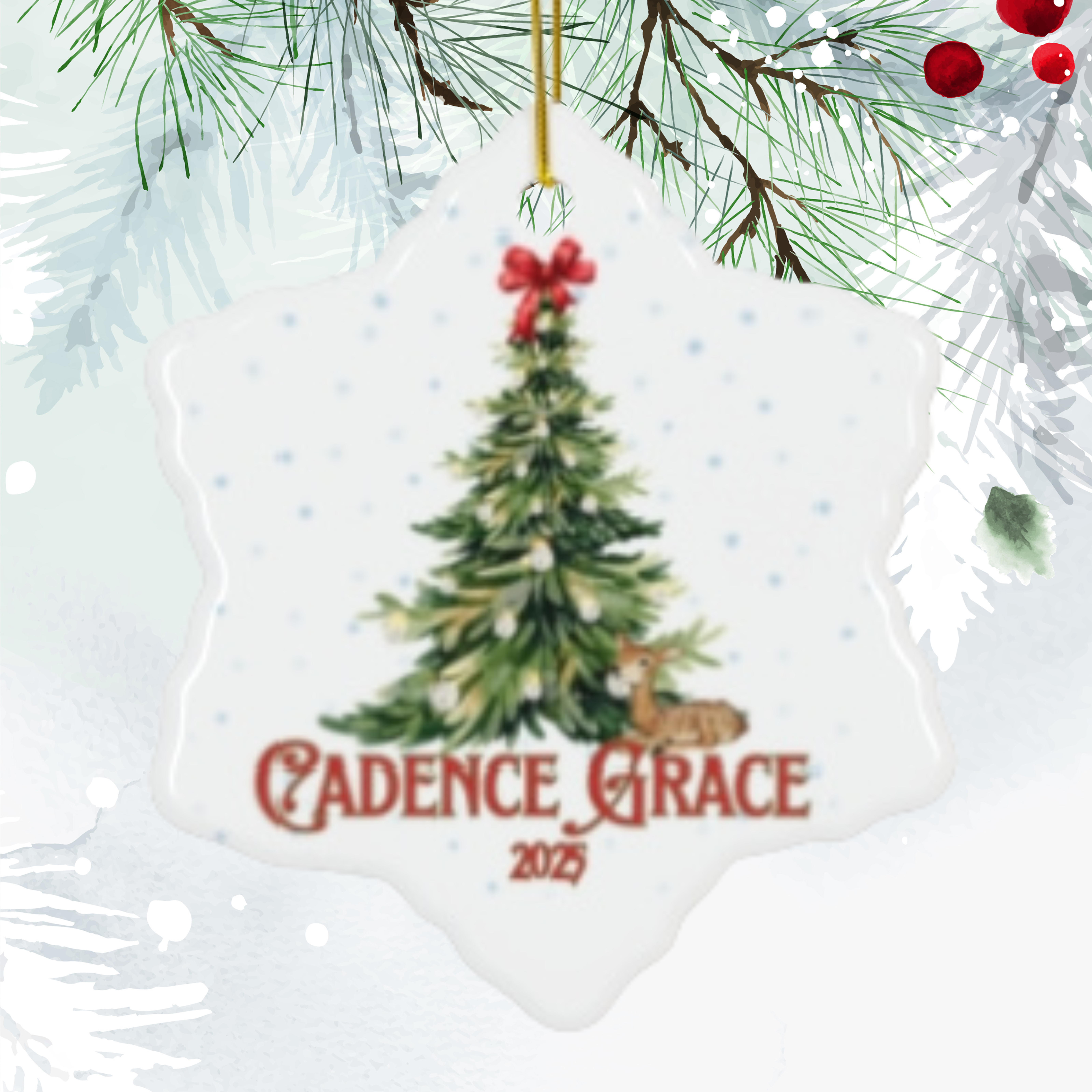 Personalized  Christmas Ornament - Perfect Holiday Gift, Keepsake Decoration, Christmas Celebration, Unique Tree Decor, Family [...]
