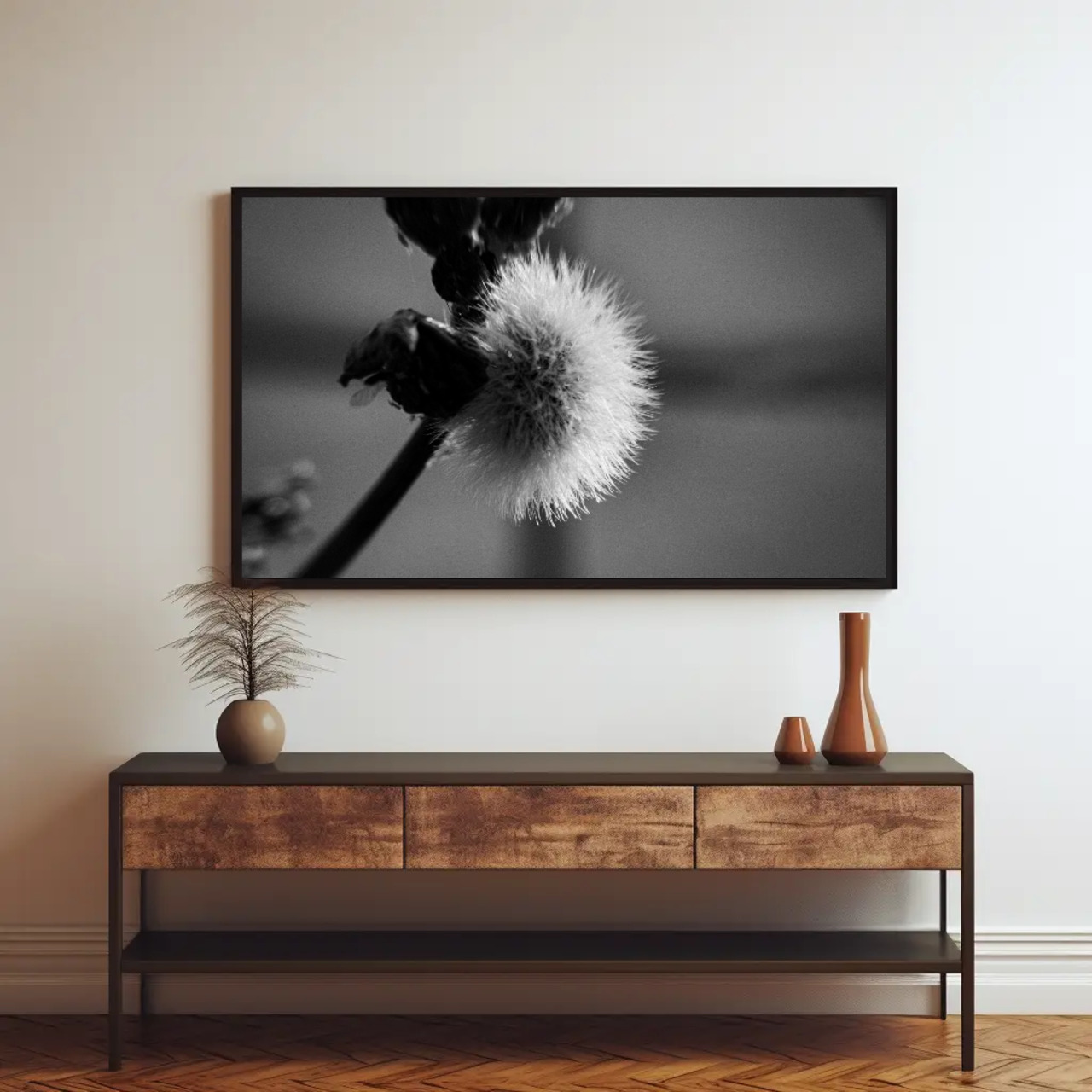 Elegant Black and White Fine Art Print with Passepartout Frame product thumbnail image Elegant Black and White Fine Art Print with Passepartout Frame product thumbnail image