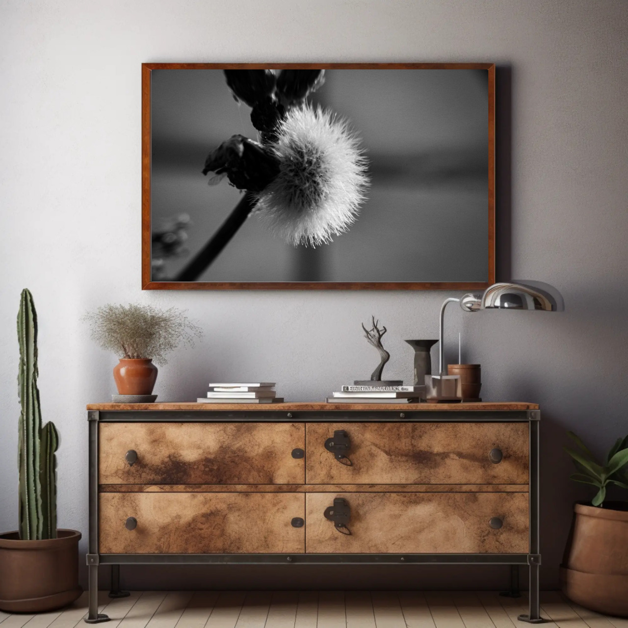 Elegant Black and White Fine Art Print with Passepartout Frame product thumbnail image Elegant Black and White Fine Art Print with Passepartout Frame product thumbnail image
