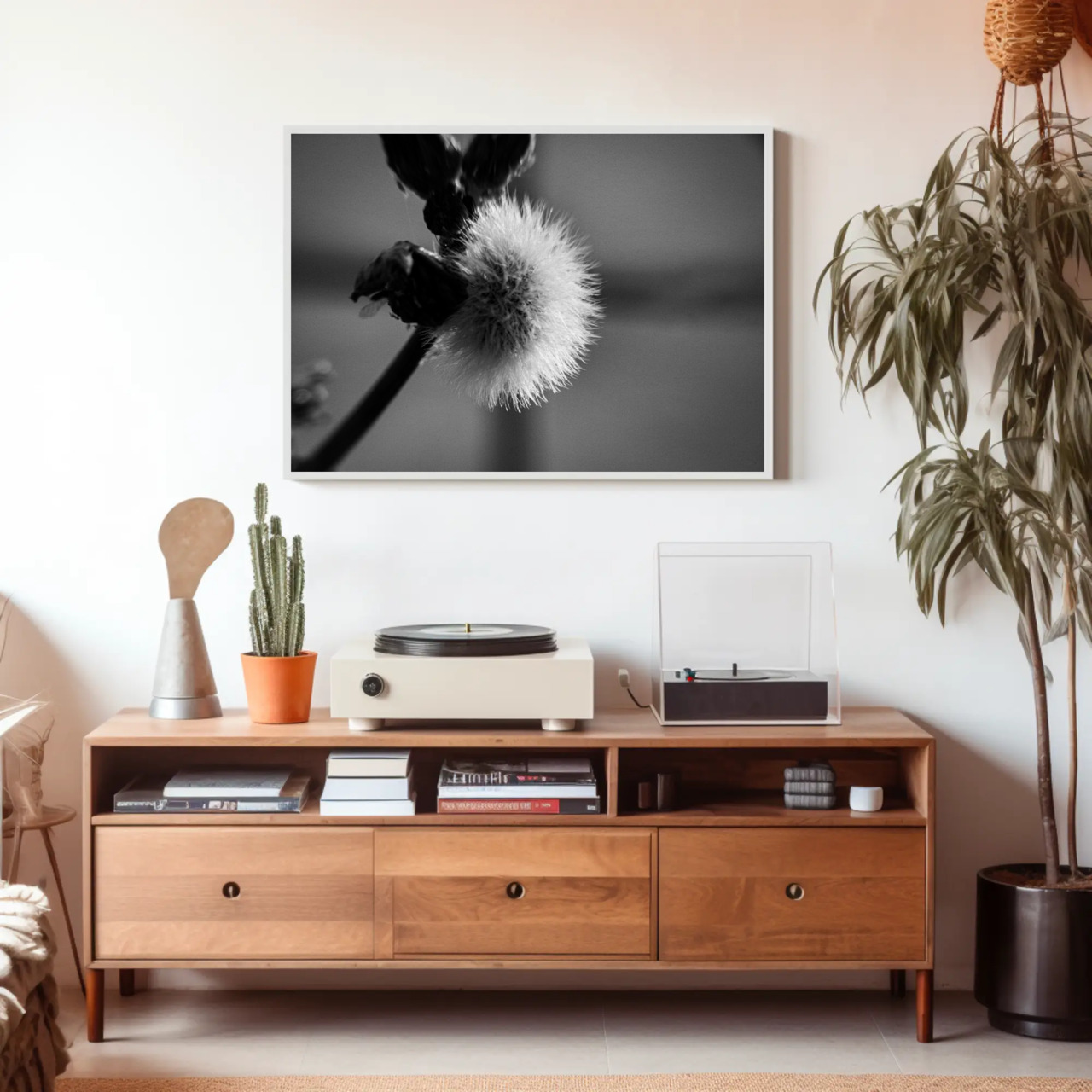 Elegant Black and White Fine Art Print with Passepartout Frame product thumbnail image