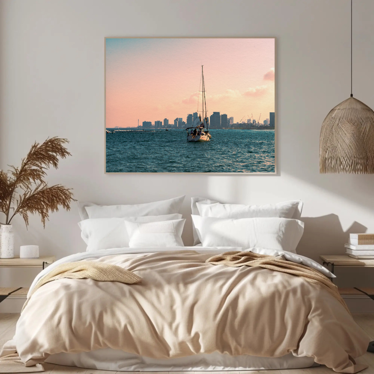 Sailboat Sunset Fine Art Prints - Passepartout Framed Wall Decor product thumbnail image Sailboat Sunset Fine Art Prints - Passepartout Framed Wall Decor product thumbnail image