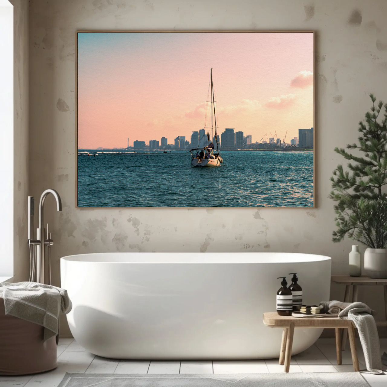Sailboat Sunset Fine Art Prints - Passepartout Framed Wall Decor product thumbnail image Sailboat Sunset Fine Art Prints - Passepartout Framed Wall Decor product thumbnail image