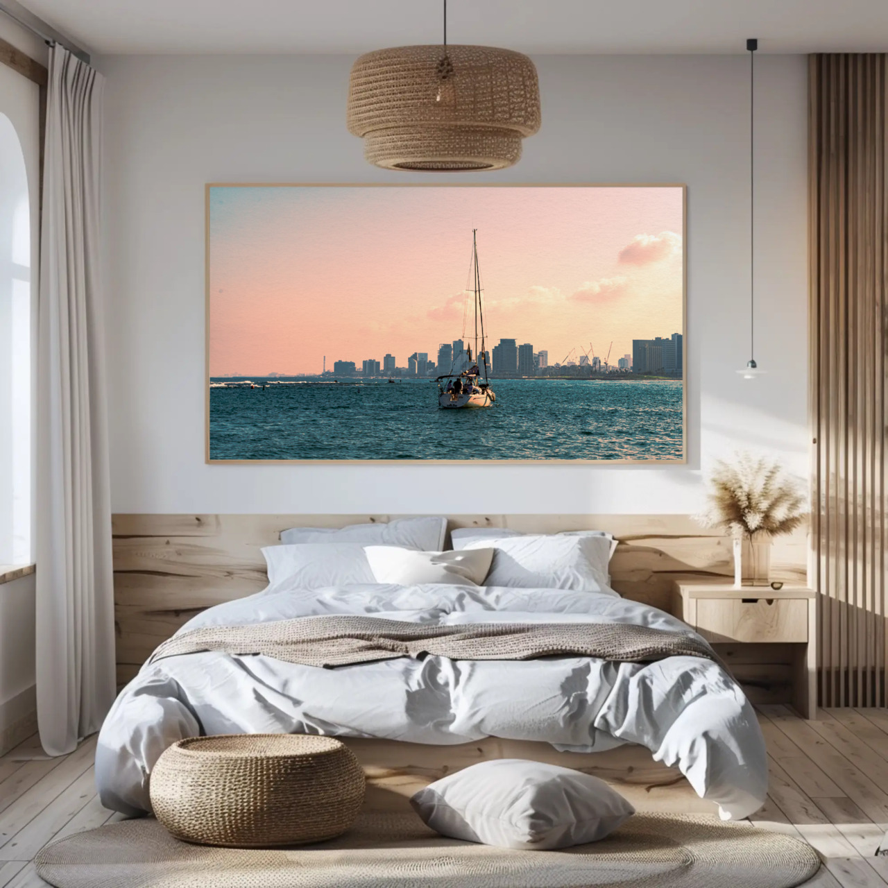 Sailboat Sunset Fine Art Prints - Passepartout Framed Wall Decor product thumbnail image Sailboat Sunset Fine Art Prints - Passepartout Framed Wall Decor product thumbnail image