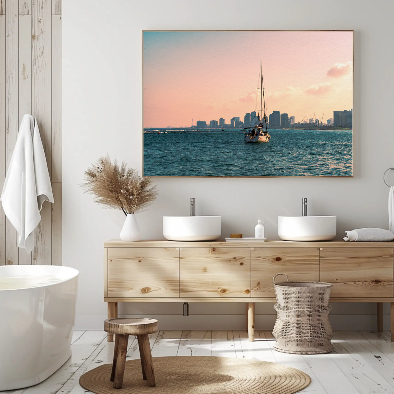 Sailboat Sunset Fine Art Prints - Passepartout Framed Wall Decor product thumbnail image Sailboat Sunset Fine Art Prints - Passepartout Framed Wall Decor product thumbnail image