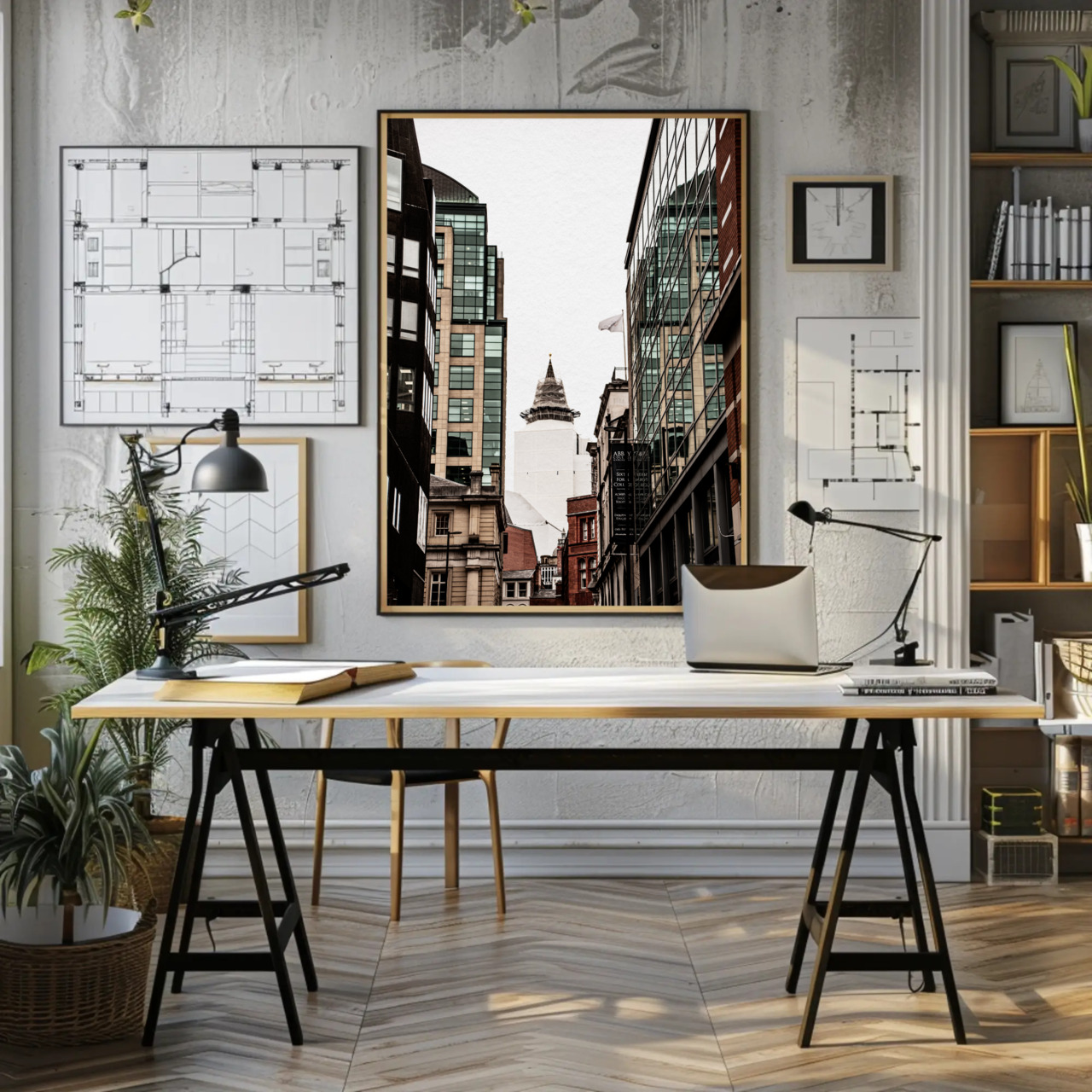 Urban Architecture Fine Art Print with Passepartout Frame product thumbnail image Urban Architecture Fine Art Print with Passepartout Frame product thumbnail image