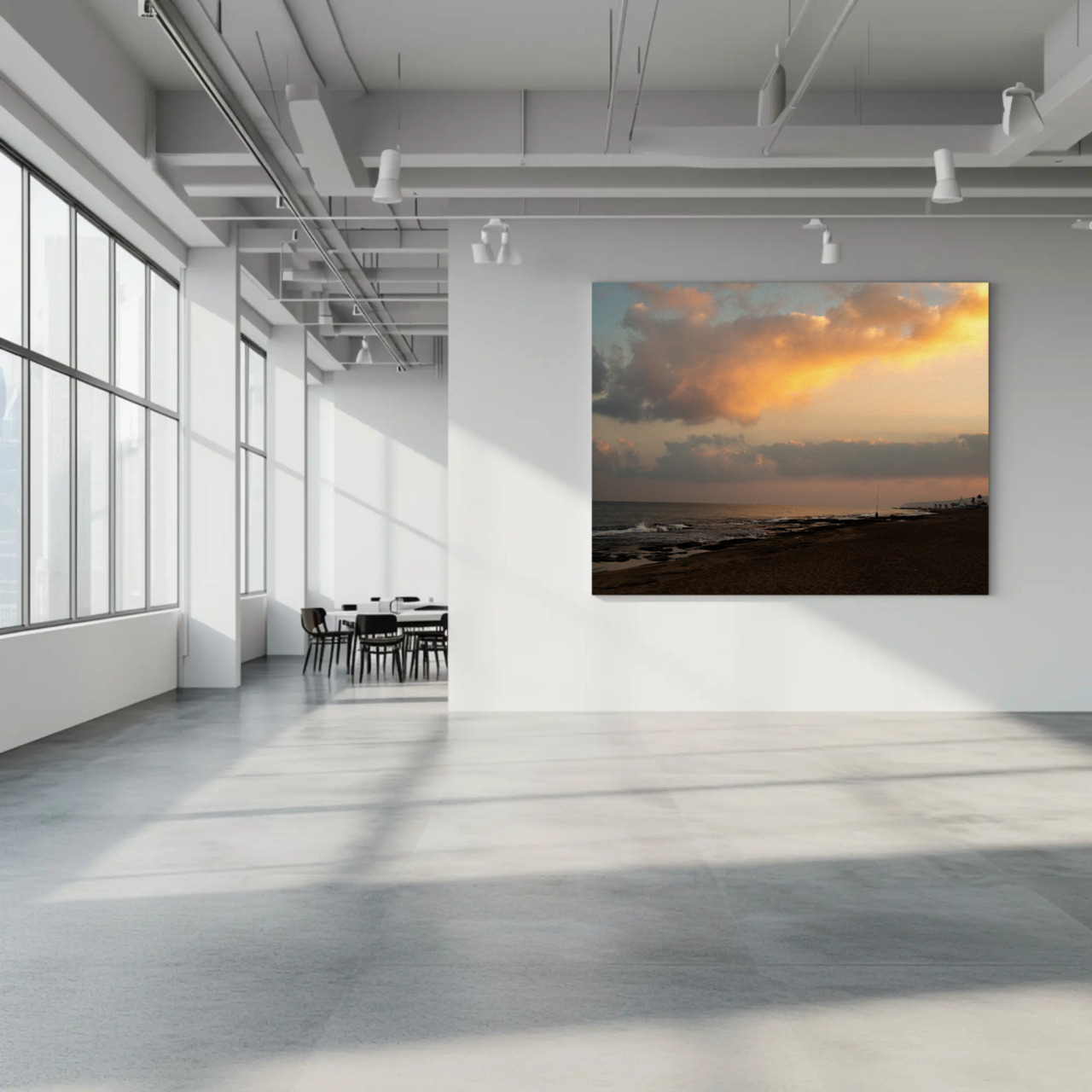 Sunset Beach Fine Art Print - Passepartout Framed Wall Art product thumbnail image Sunset Beach Fine Art Print - Passepartout Framed Wall Art product thumbnail image