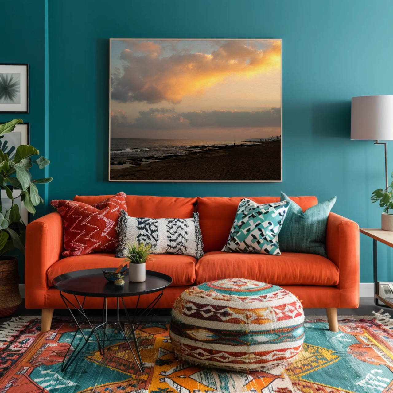 Sunset Beach Fine Art Print - Passepartout Framed Wall Art product thumbnail image Sunset Beach Fine Art Print - Passepartout Framed Wall Art product thumbnail image