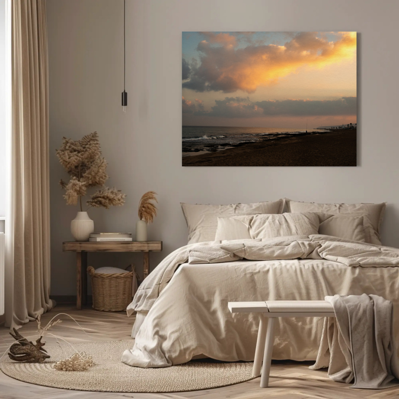 Sunset Beach Fine Art Print - Passepartout Framed Wall Art product thumbnail image Sunset Beach Fine Art Print - Passepartout Framed Wall Art product thumbnail image