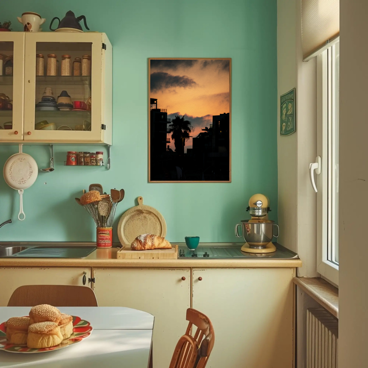 Sunset Cityscape Fine Art Print - Framed Passepartout Decor product thumbnail image Sunset Cityscape Fine Art Print - Framed Passepartout Decor product thumbnail image