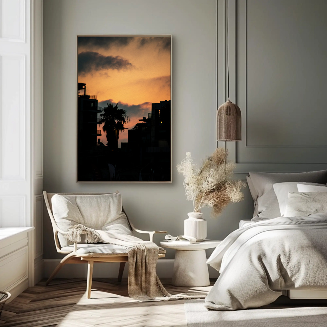 Sunset Cityscape Fine Art Print - Framed Passepartout Decor product thumbnail image Sunset Cityscape Fine Art Print - Framed Passepartout Decor product thumbnail image