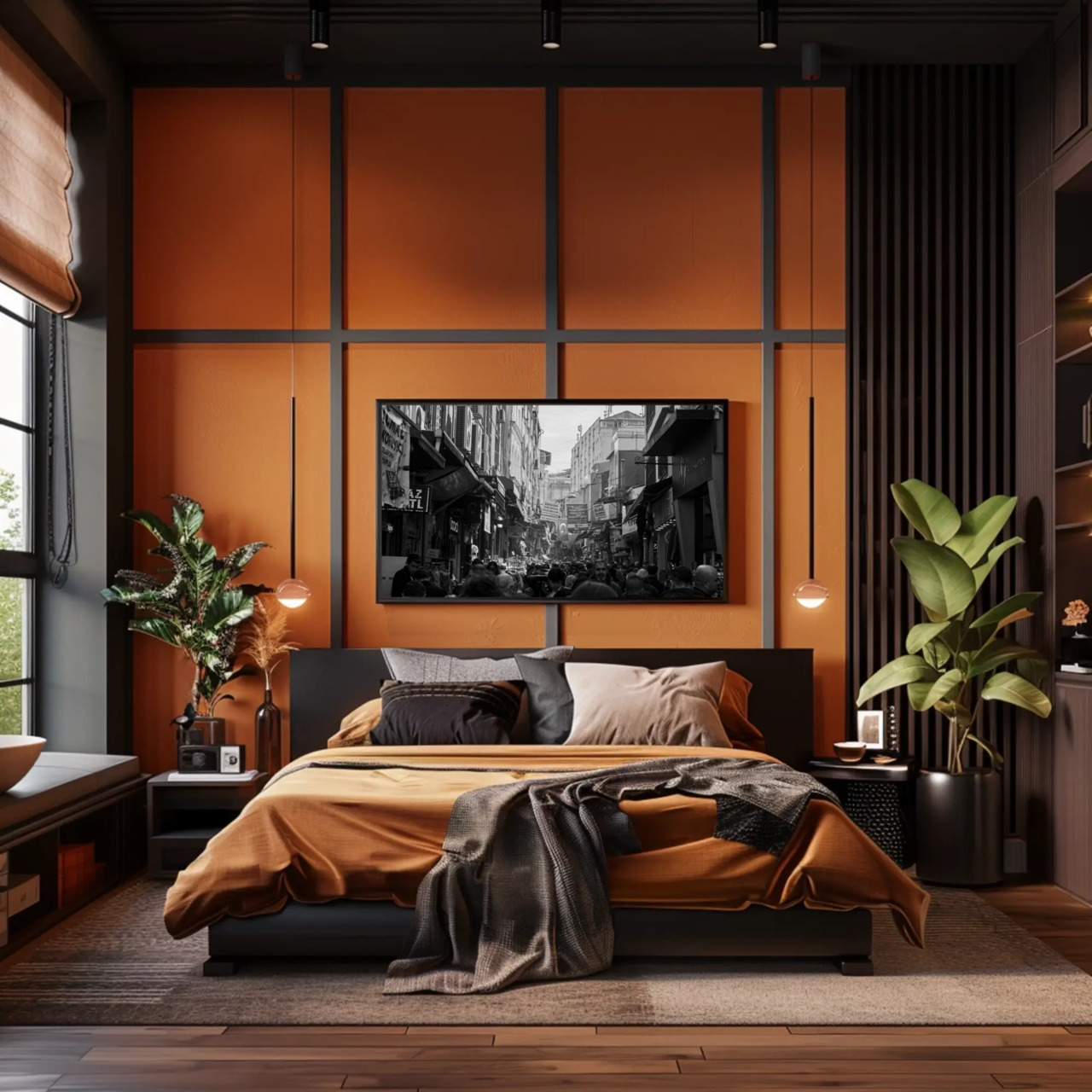 Black and White Urban Fine Art Print with Passepartout Frame product thumbnail image