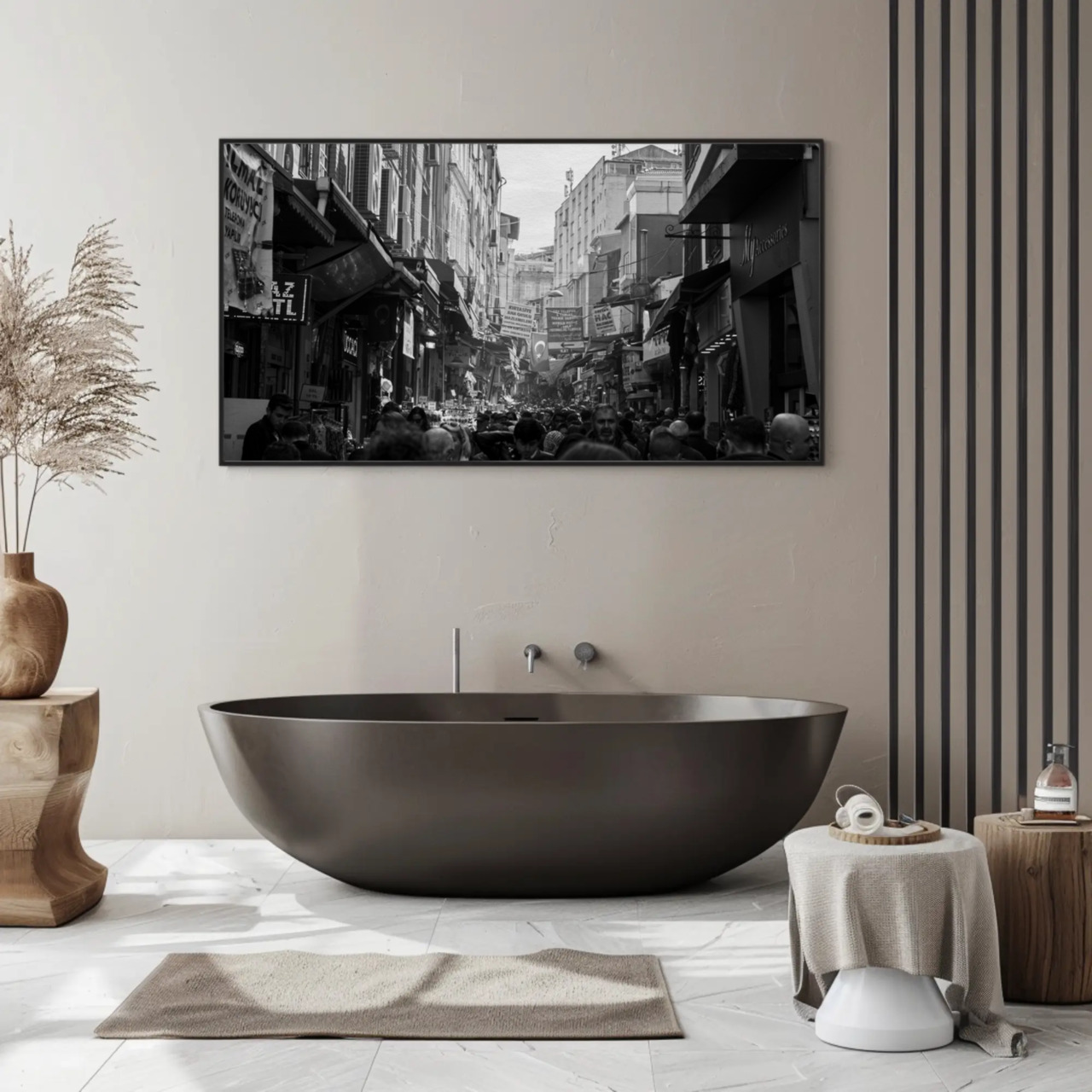 Black and White Urban Fine Art Print with Passepartout Frame product thumbnail image Black and White Urban Fine Art Print with Passepartout Frame product thumbnail image
