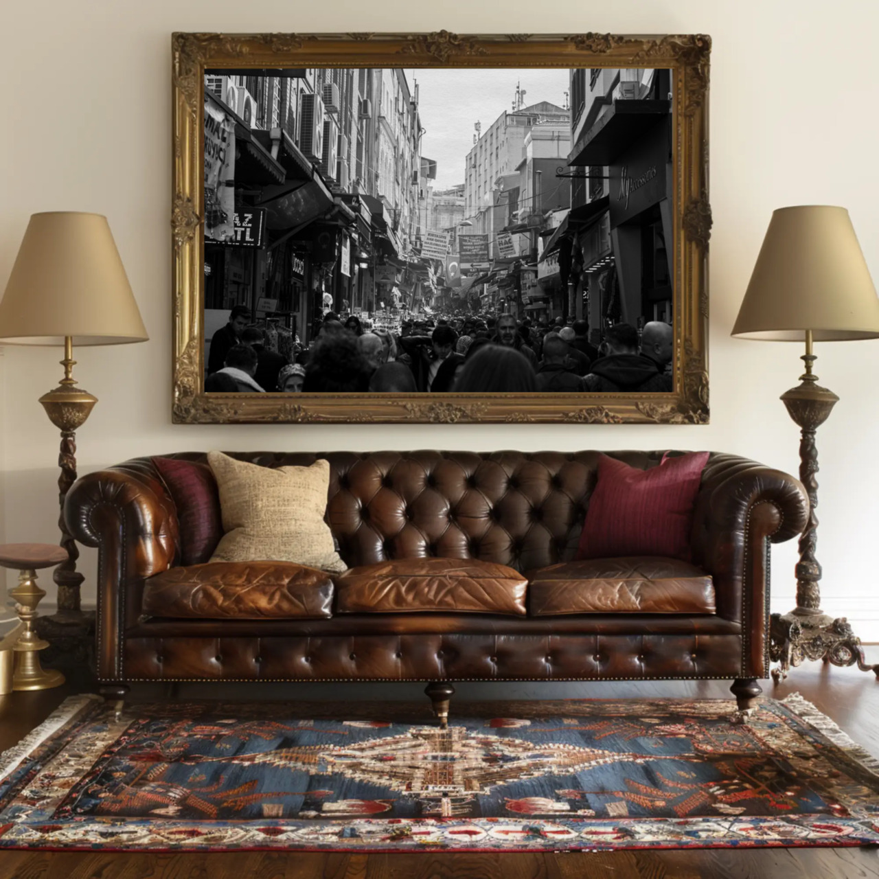 Black and White Urban Fine Art Print with Passepartout Frame product thumbnail image