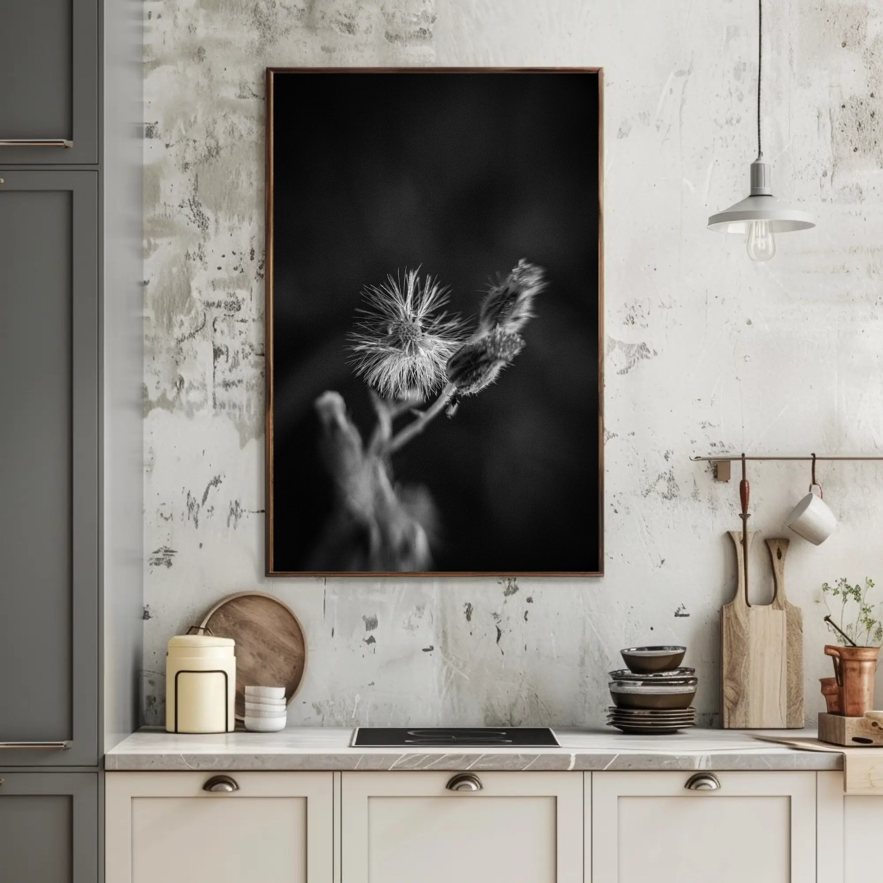 Elegant Black and White Fine Art Print with Passepartout Frame product thumbnail image Elegant Black and White Fine Art Print with Passepartout Frame product thumbnail image