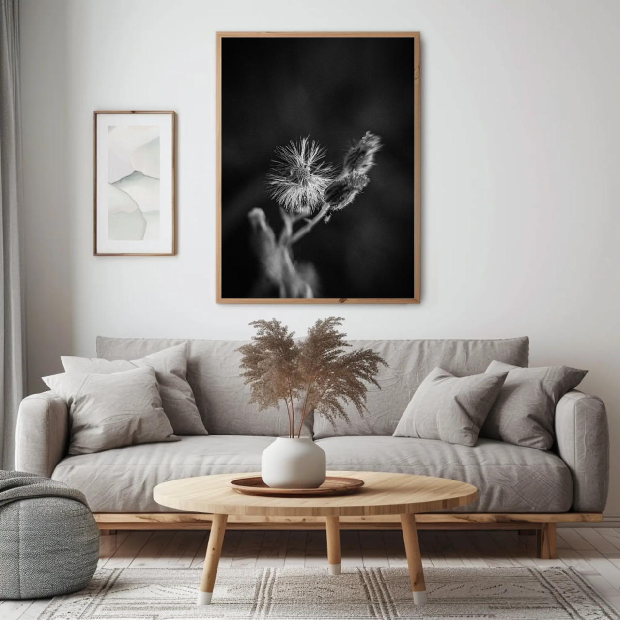 Elegant Black and White Fine Art Print with Passepartout Frame product thumbnail image