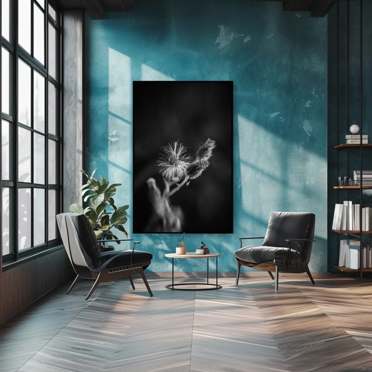 Elegant Black and White Fine Art Print with Passepartout Frame product thumbnail image