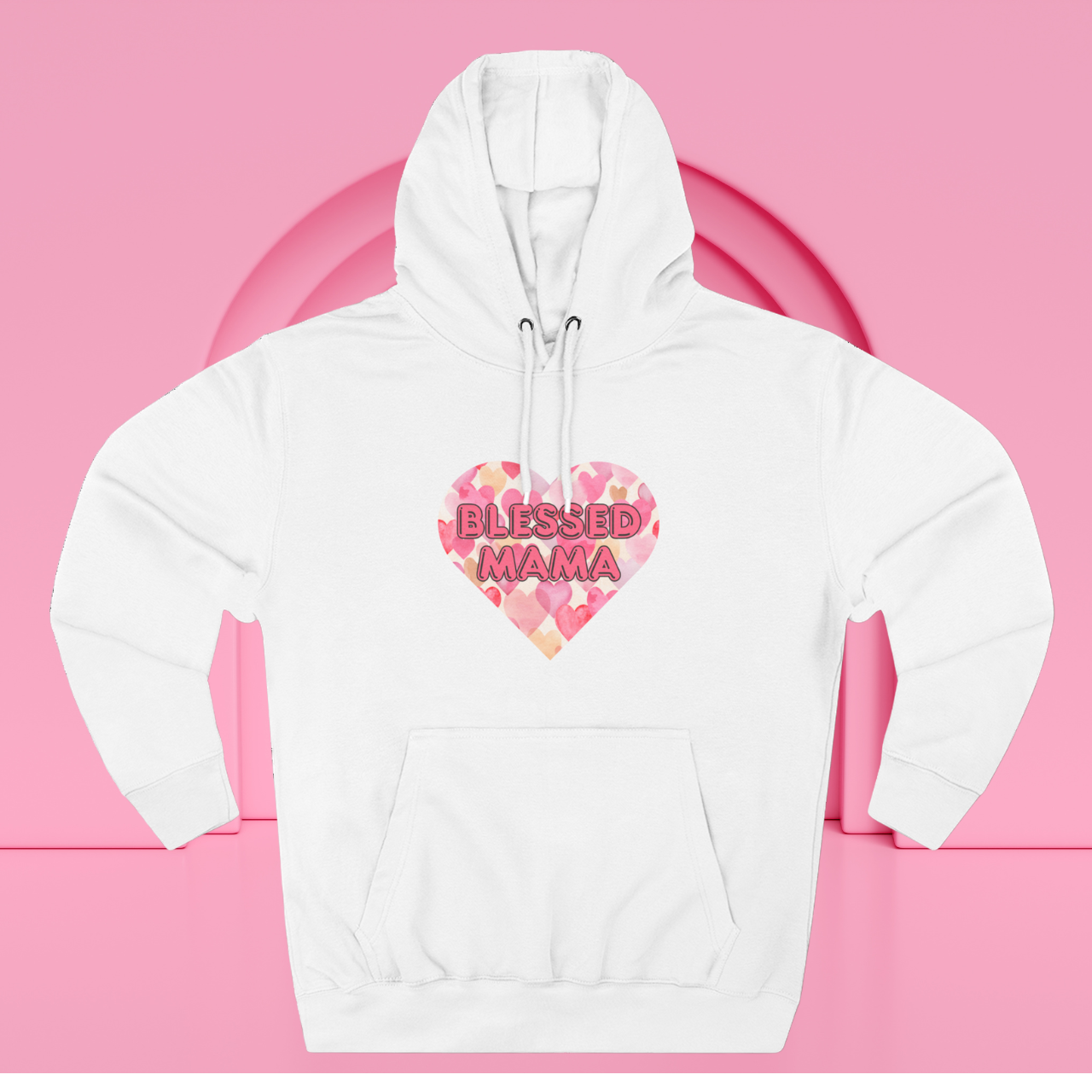Blessed Mama Hoodie | Cozy Fleece Sweatshirt for Moms, Heart Design, Mother’s Day Gift, Warm & Stylish Hoodie for Women product thumbnail image Blessed Mama Hoodie | Cozy Fleece Sweatshirt for Moms, Heart Design, Mother’s Day Gift, Warm & Stylish Hoodie for Women product thumbnail image