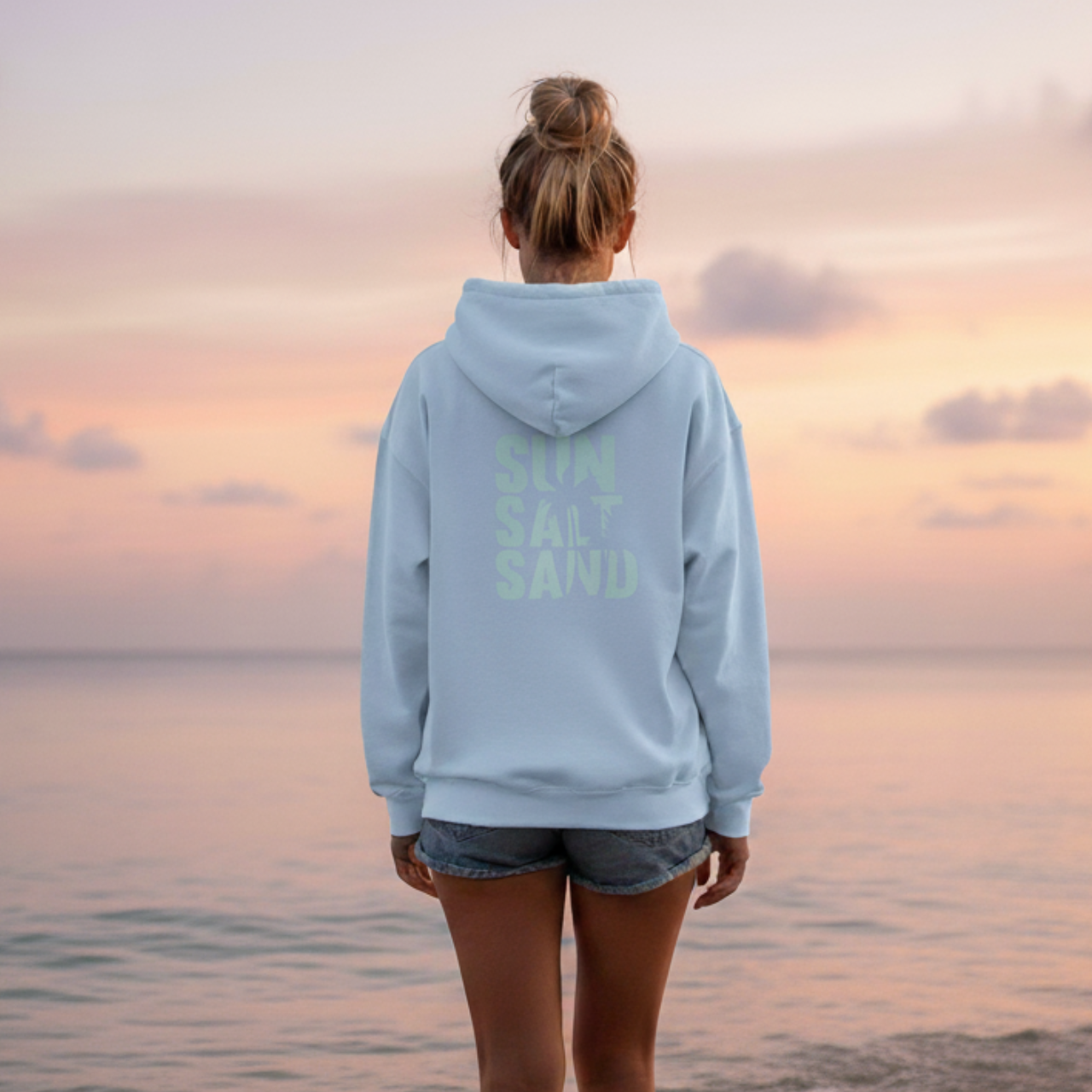 Sun Salt Sand Hoodie | Coastal Beach Lover Sweatshirt product thumbnail image Sun Salt Sand Hoodie | Coastal Beach Lover Sweatshirt product thumbnail image