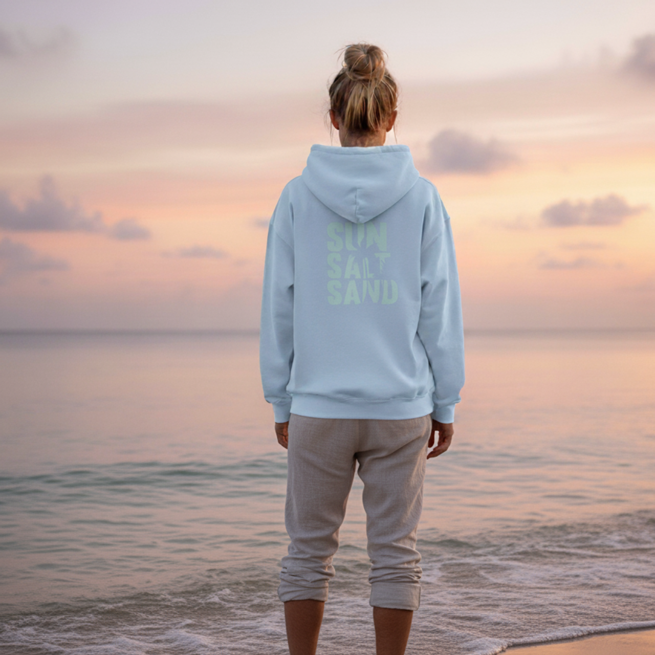 Sun Salt Sand Hoodie | Coastal Beach Lover Sweatshirt product thumbnail image Sun Salt Sand Hoodie | Coastal Beach Lover Sweatshirt product thumbnail image
