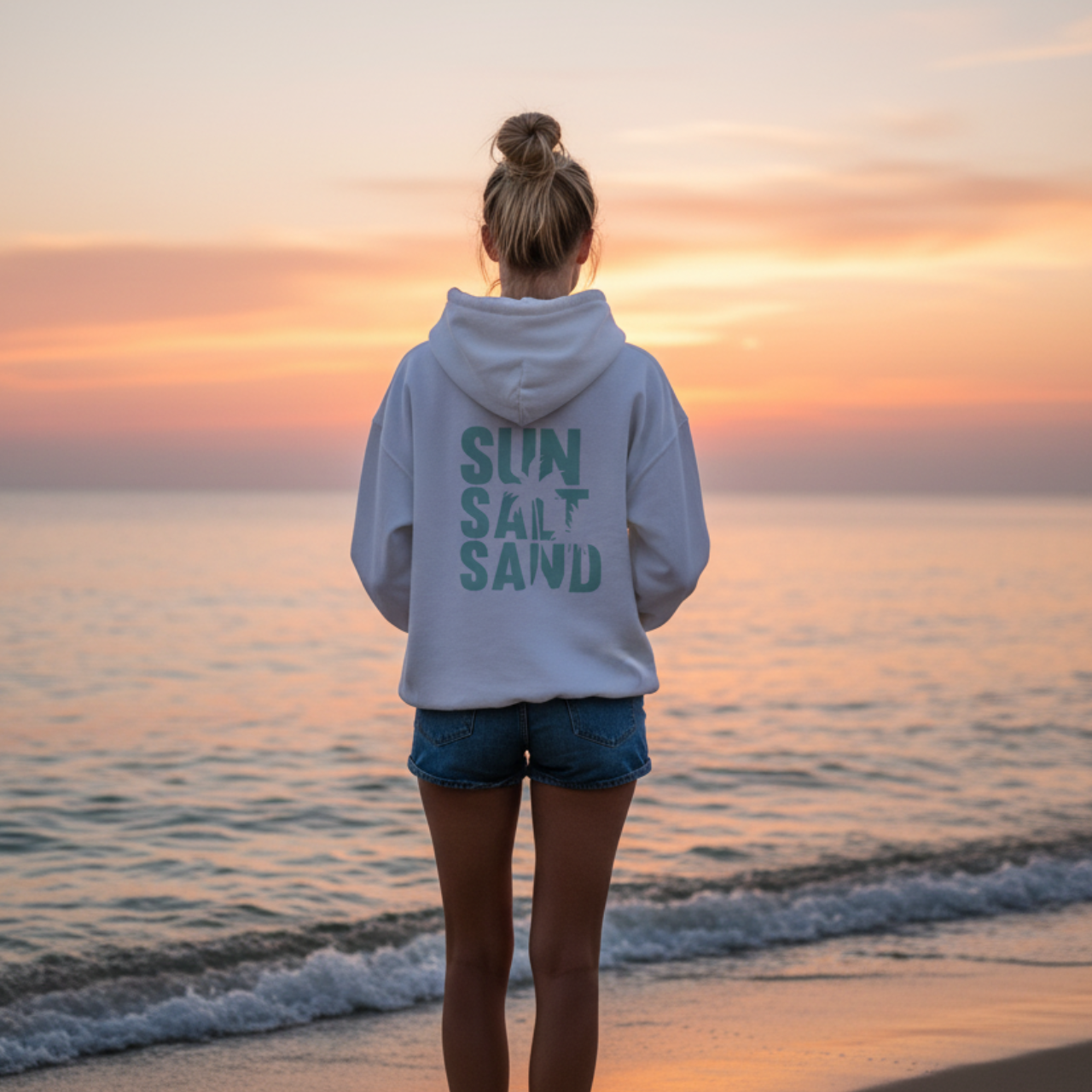 Sun Salt Sand Hoodie | Coastal Beach Lover Sweatshirt product thumbnail image Sun Salt Sand Hoodie | Coastal Beach Lover Sweatshirt product thumbnail image
