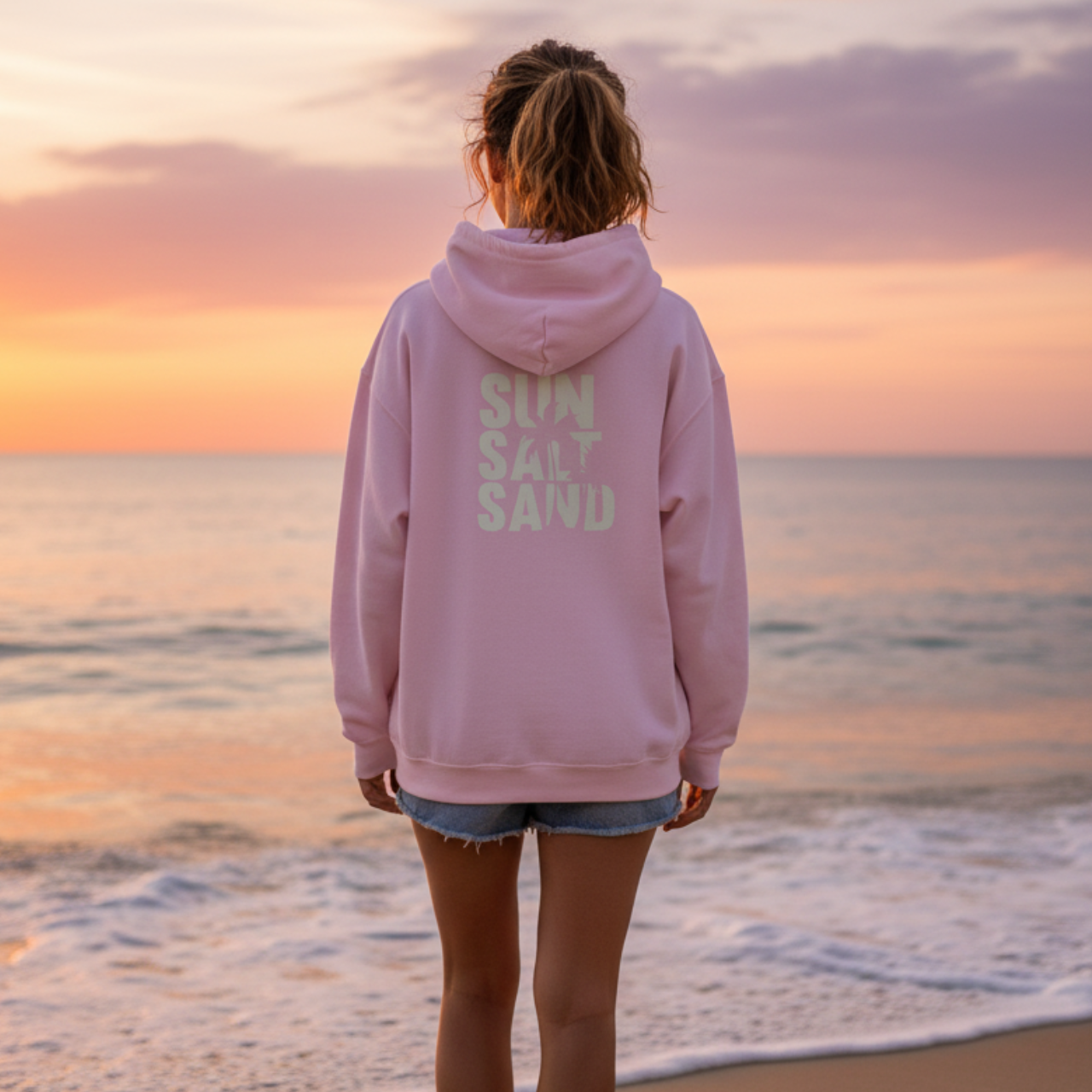 Sun Salt Sand Hoodie | Coastal Beach Lover Sweatshirt product thumbnail image Sun Salt Sand Hoodie | Coastal Beach Lover Sweatshirt product thumbnail image