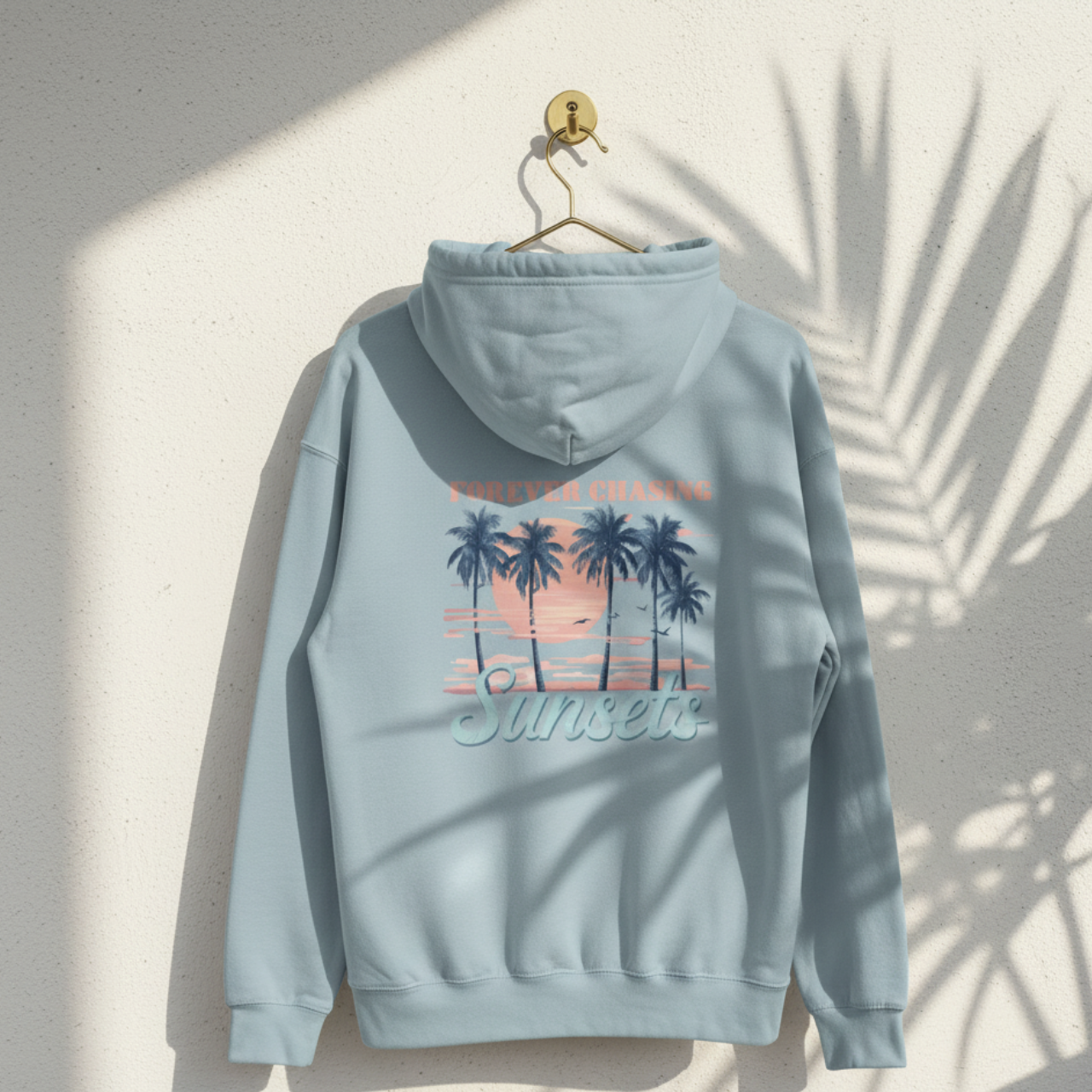 Forever Chasing Sunsets Hoodie | Retro Coastal Beach Sweatshirt product thumbnail image