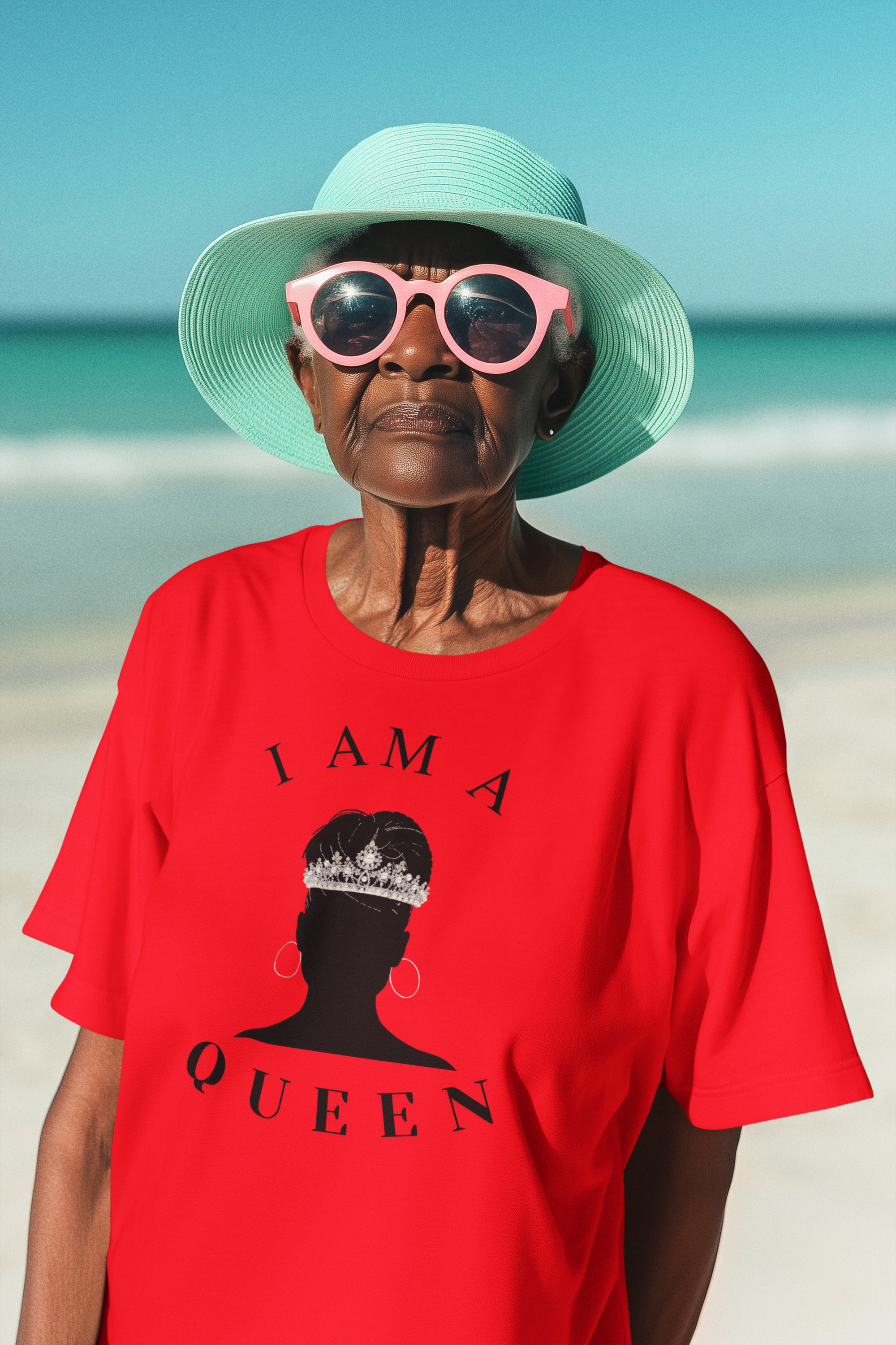 " I Am A Queen" Woman Design Short Sleeve Soft Tee product thumbnail image