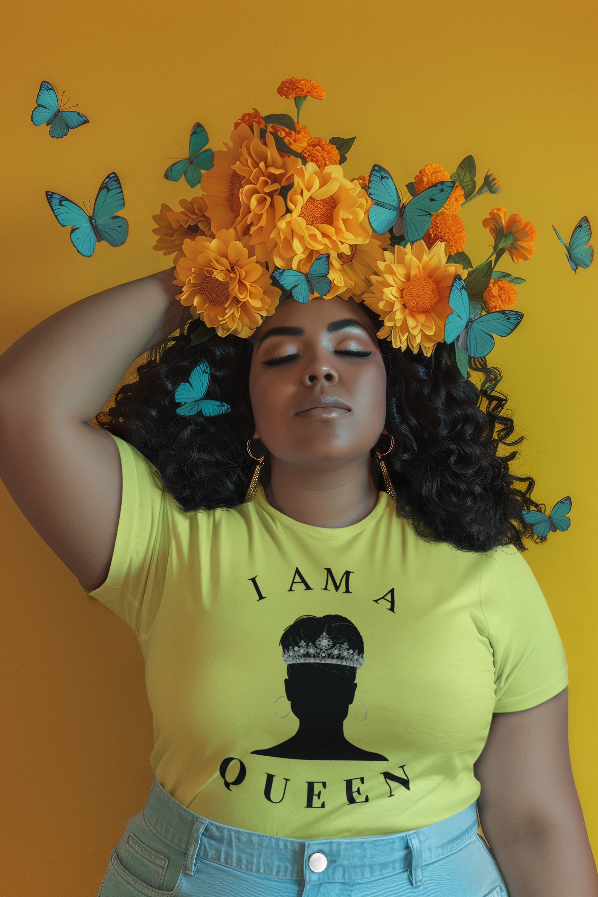 " I Am A Queen" Woman Design Short Sleeve Soft Tee product thumbnail image " I Am A Queen" Woman Design Short Sleeve Soft Tee product thumbnail image