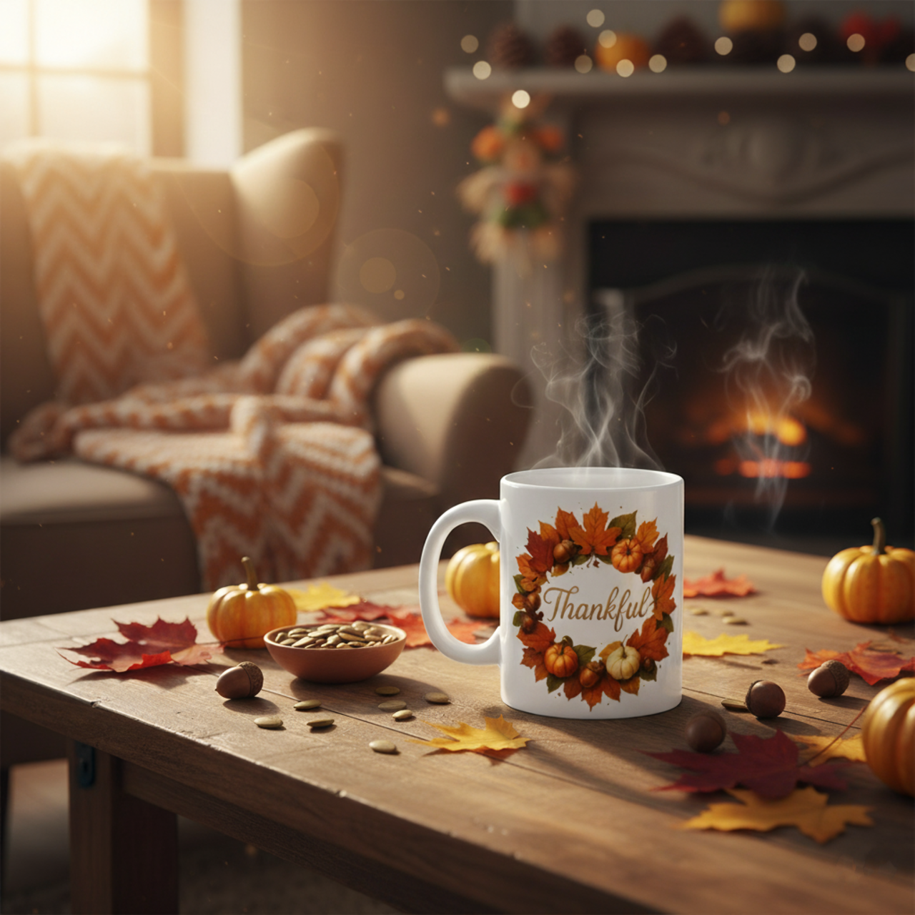 Thankful Autumn Mug product thumbnail image Thankful Autumn Mug product thumbnail image