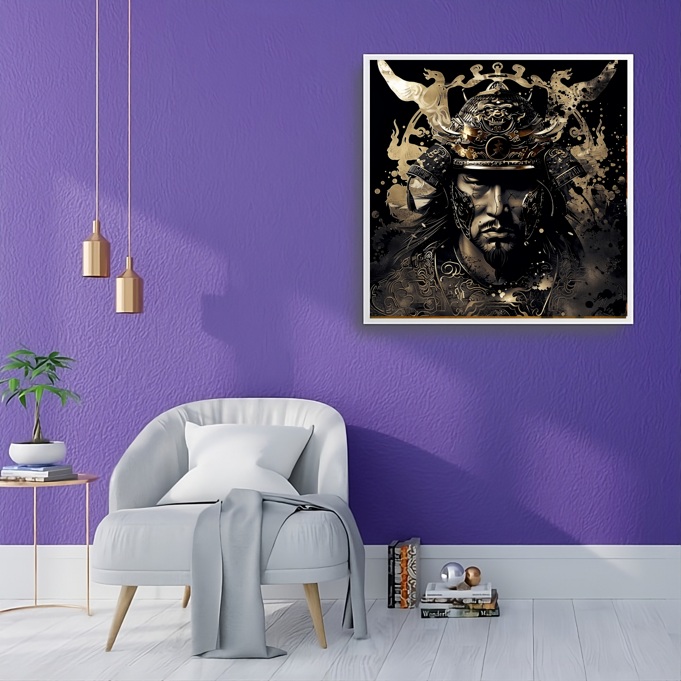 Artistic Silk Poster - Colorful Mongol Warrior Portrait Print for Home & Outdoor Decor Artistic Silk Poster - Colorful Mongol Warrior Portrait Print for Home & Outdoor Decor