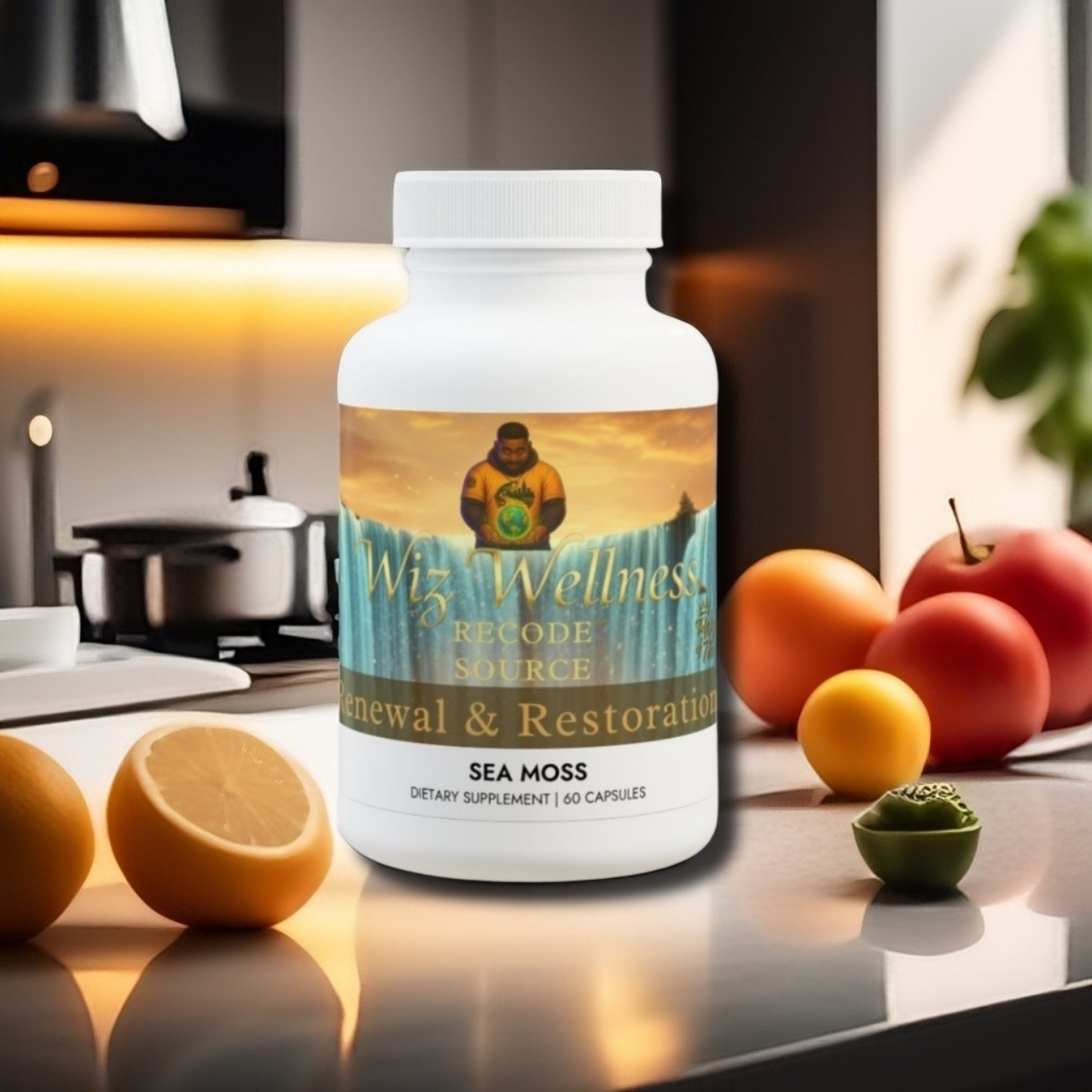 Wiz Wellness — Sea Moss Supplement (60 Capsules)SOURCE RECODE: (Niagara Oz Edition) product thumbnail image Wiz Wellness — Sea Moss Supplement (60 Capsules)SOURCE RECODE: (Niagara Oz Edition) product thumbnail image
