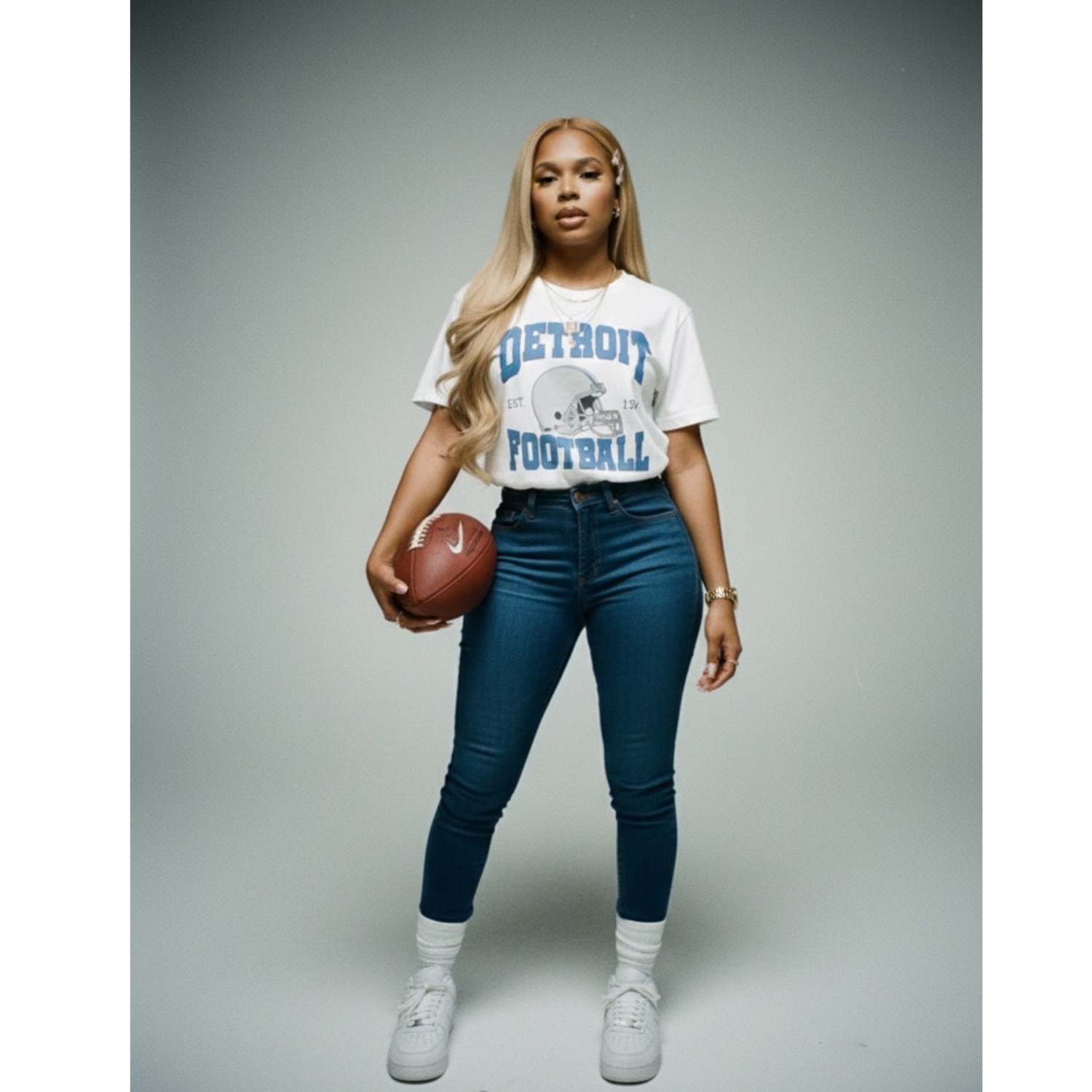 EST 1934Detroit Football Helmet  Unisex 