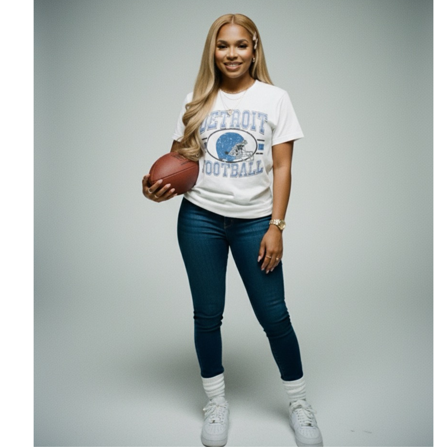 Detroit Football  Helmet Unisex Tee 