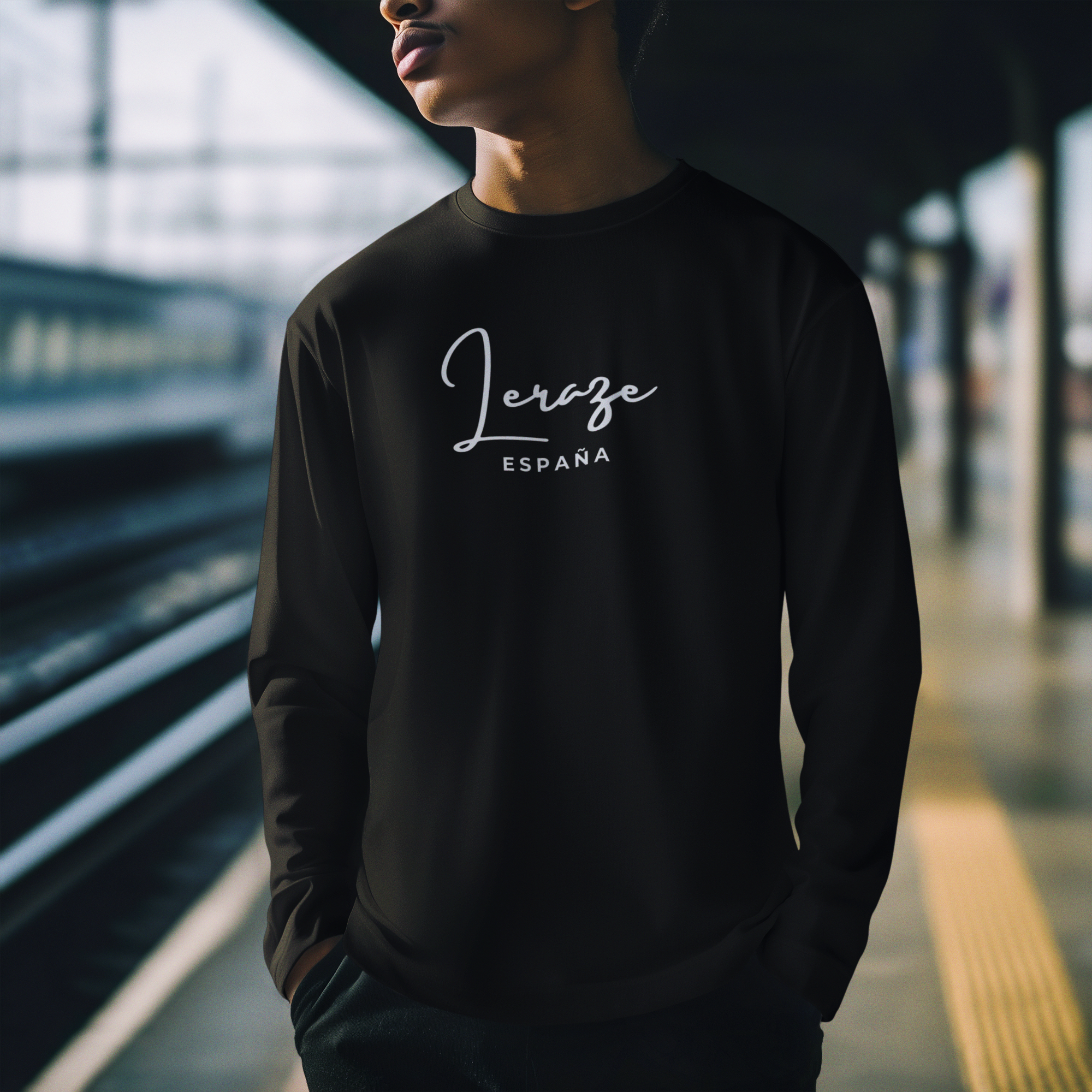 Garment-Dyed Long Sleeve Unisex T-Shirt with Jeroze España Design Garment-Dyed Long Sleeve Unisex T-Shirt with Jeroze España Design