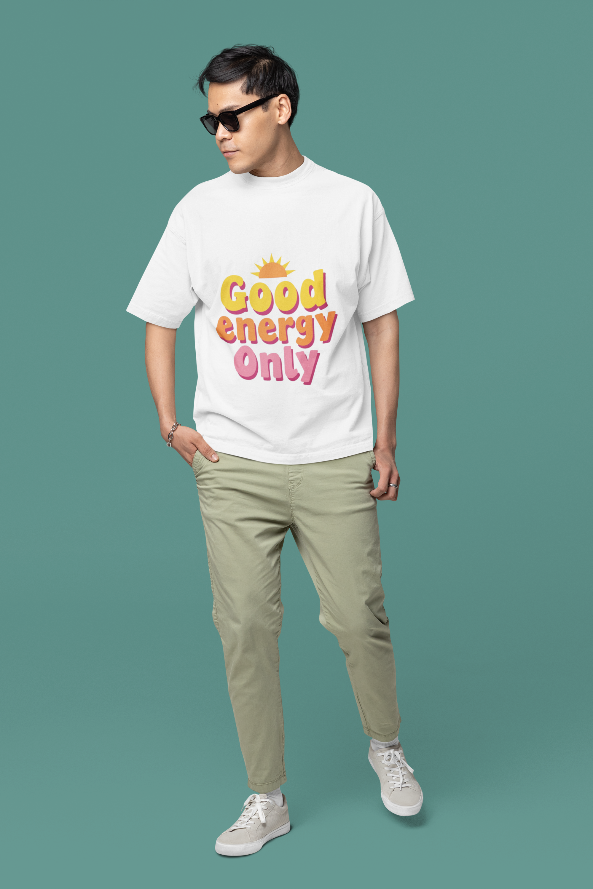 Good Energy Only T-Shirt – Positive Vibes Unisex Heavy Cotton Tee