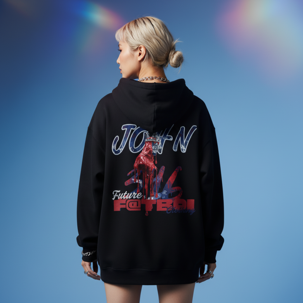 "JOHN 3:16" Hip Hop Drip Hoodie - Future Fatboi Clothing Collection product thumbnail image "JOHN 3:16" Hip Hop Drip Hoodie - Future Fatboi Clothing Collection product thumbnail image
