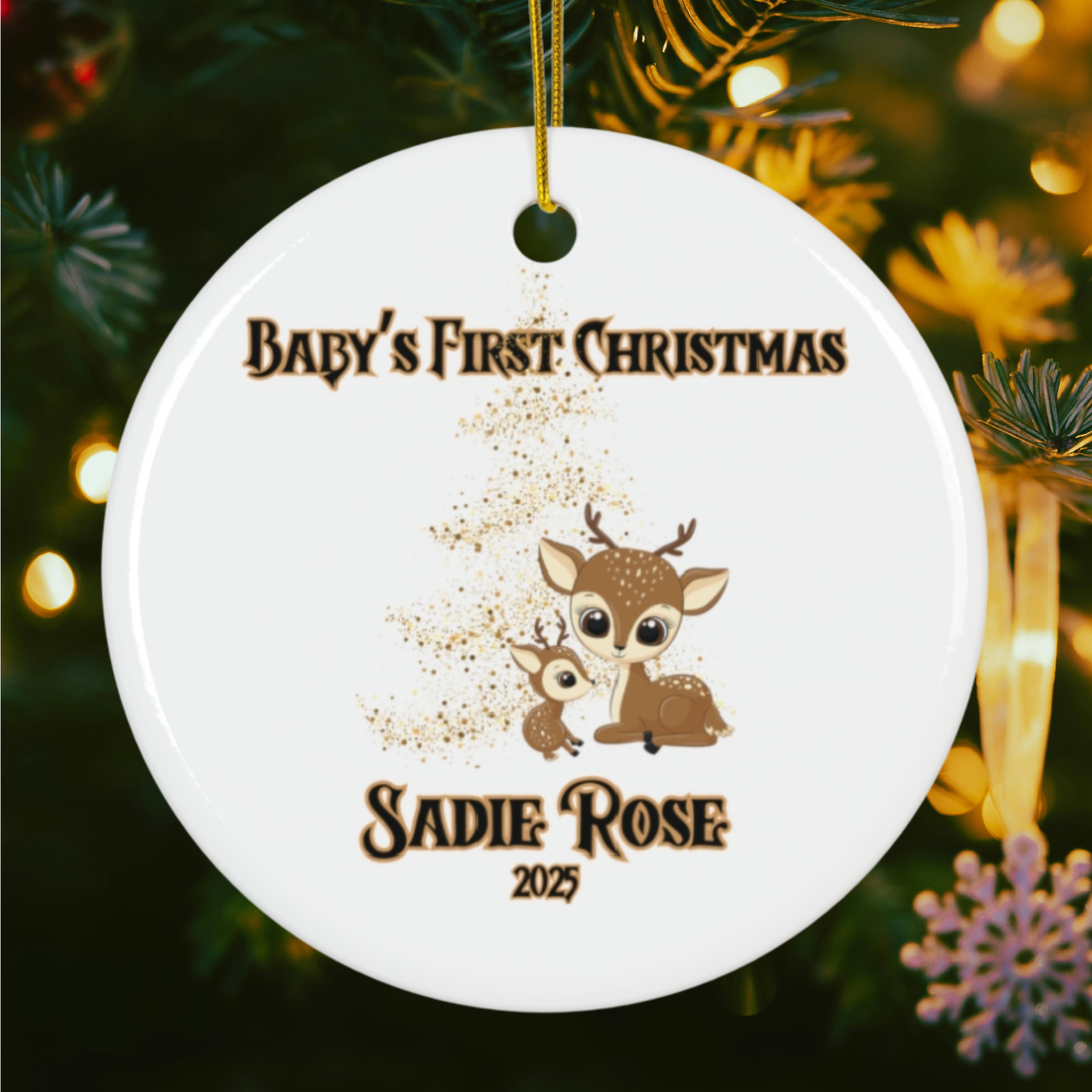 Personalized Baby's First Christmas, Christmas Ornament - Perfect Holiday Gift, Keepsake Decoration, First Christmas Celebration, Unique Tree Decor, Family [...]