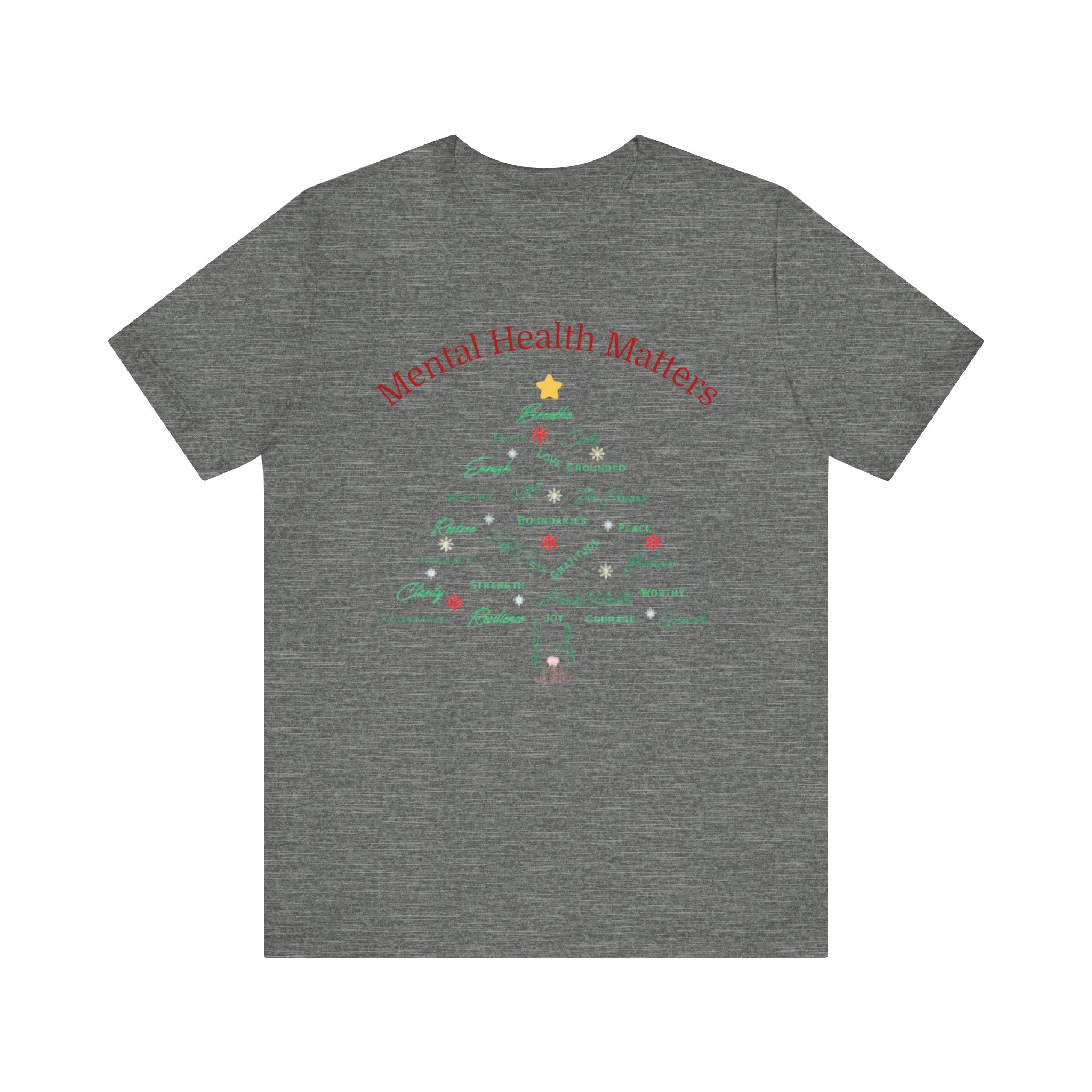 Festive Holiday Tree Unisex Tee product thumbnail image Festive Holiday Tree Unisex Tee product thumbnail image