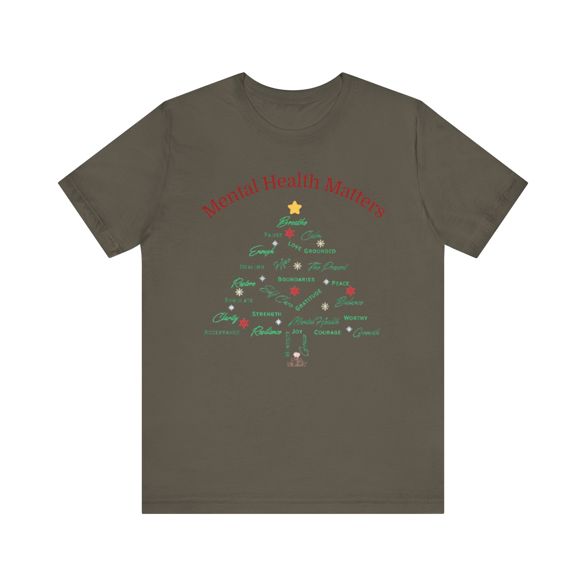 Festive Holiday Tree Unisex Tee product thumbnail image Festive Holiday Tree Unisex Tee product thumbnail image