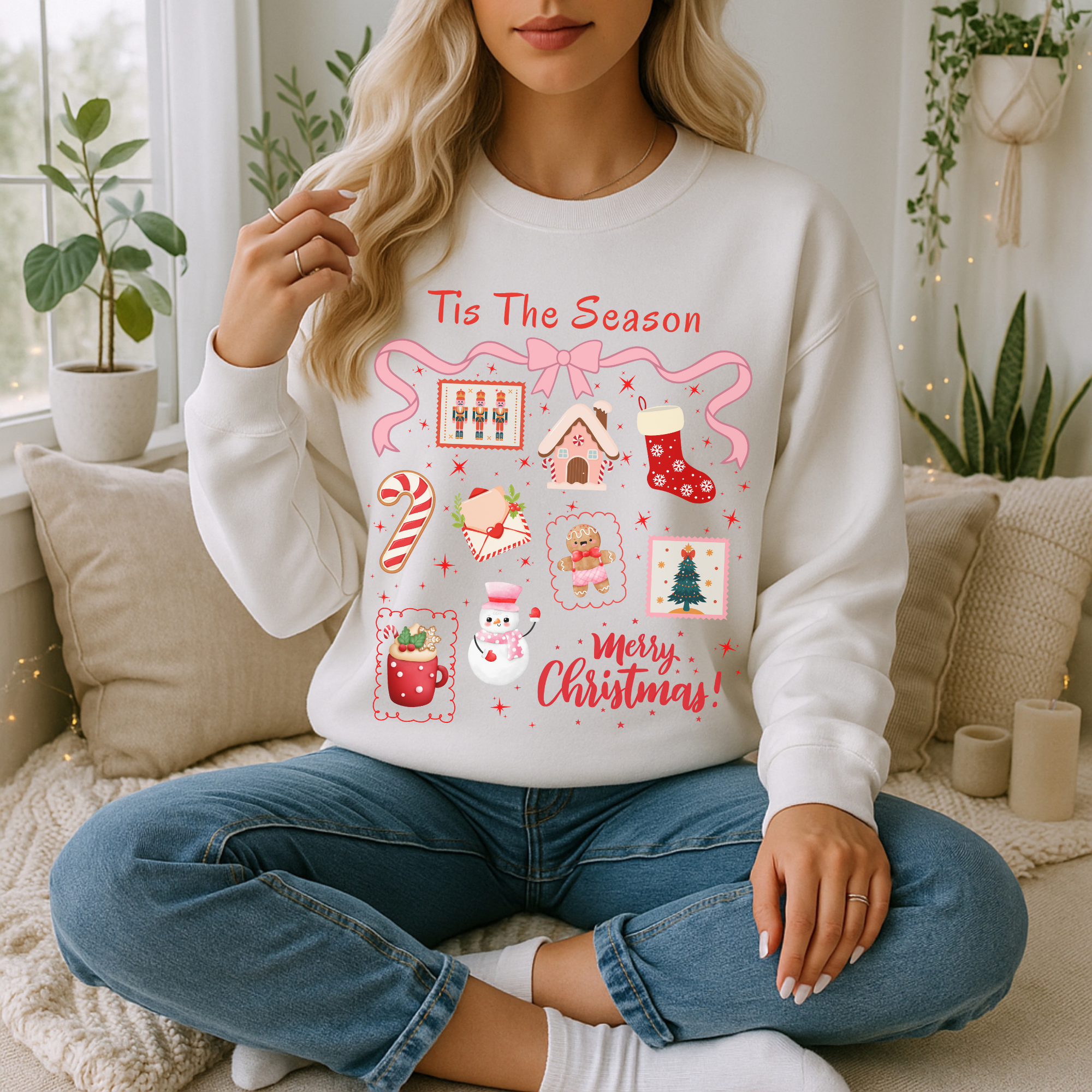 Christmas Sweatshirt, Cozy Holiday Gift, Festive Crewneck, Unisex Holiday Apparel, Merry Christmas Sweatshirt, Winter Fashion product thumbnail image Christmas Sweatshirt, Cozy Holiday Gift, Festive Crewneck, Unisex Holiday Apparel, Merry Christmas Sweatshirt, Winter Fashion product thumbnail image