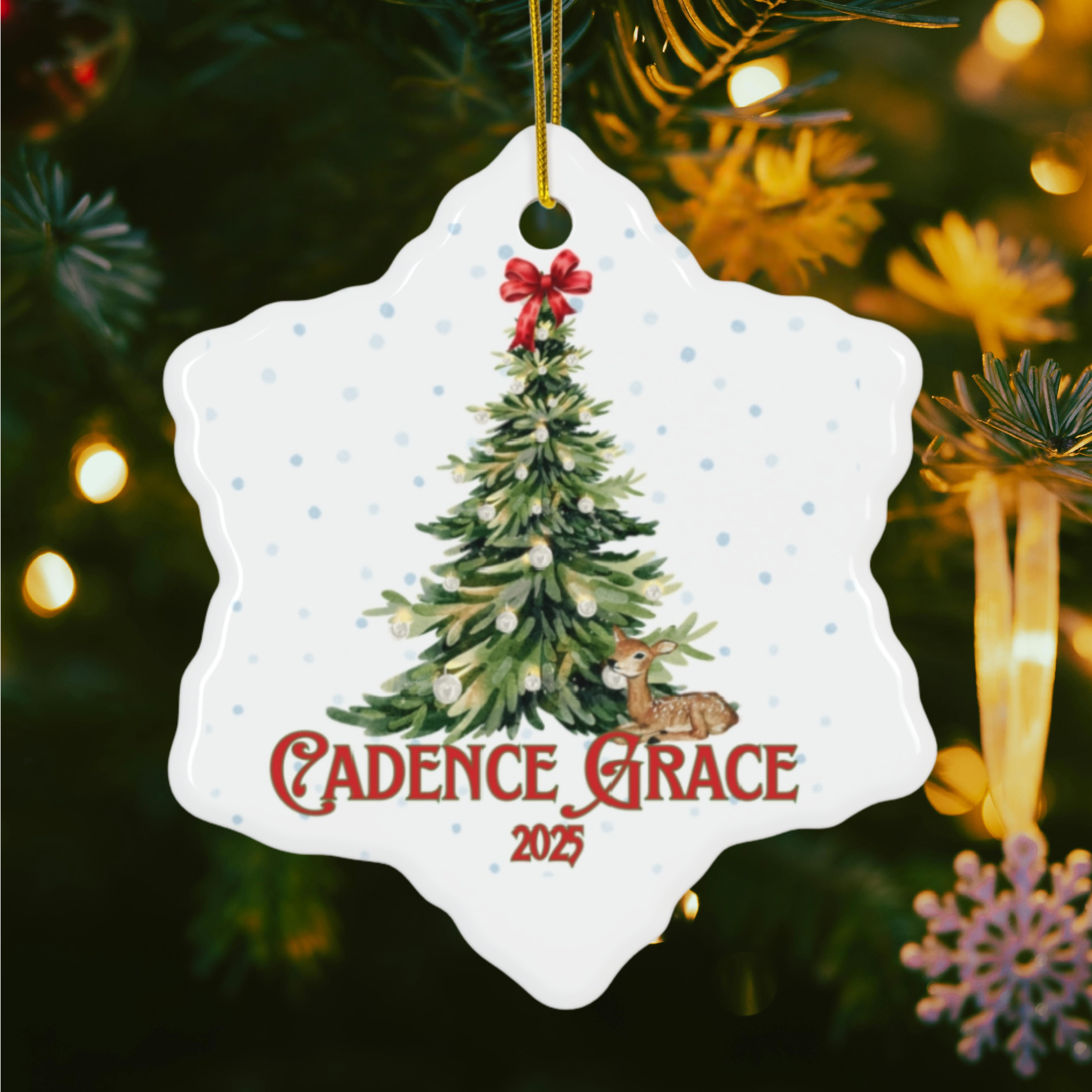 Personalized  Christmas Ornament - Perfect Holiday Gift, Keepsake Decoration, Christmas Celebration, Unique Tree Decor, Family [...] product thumbnail image