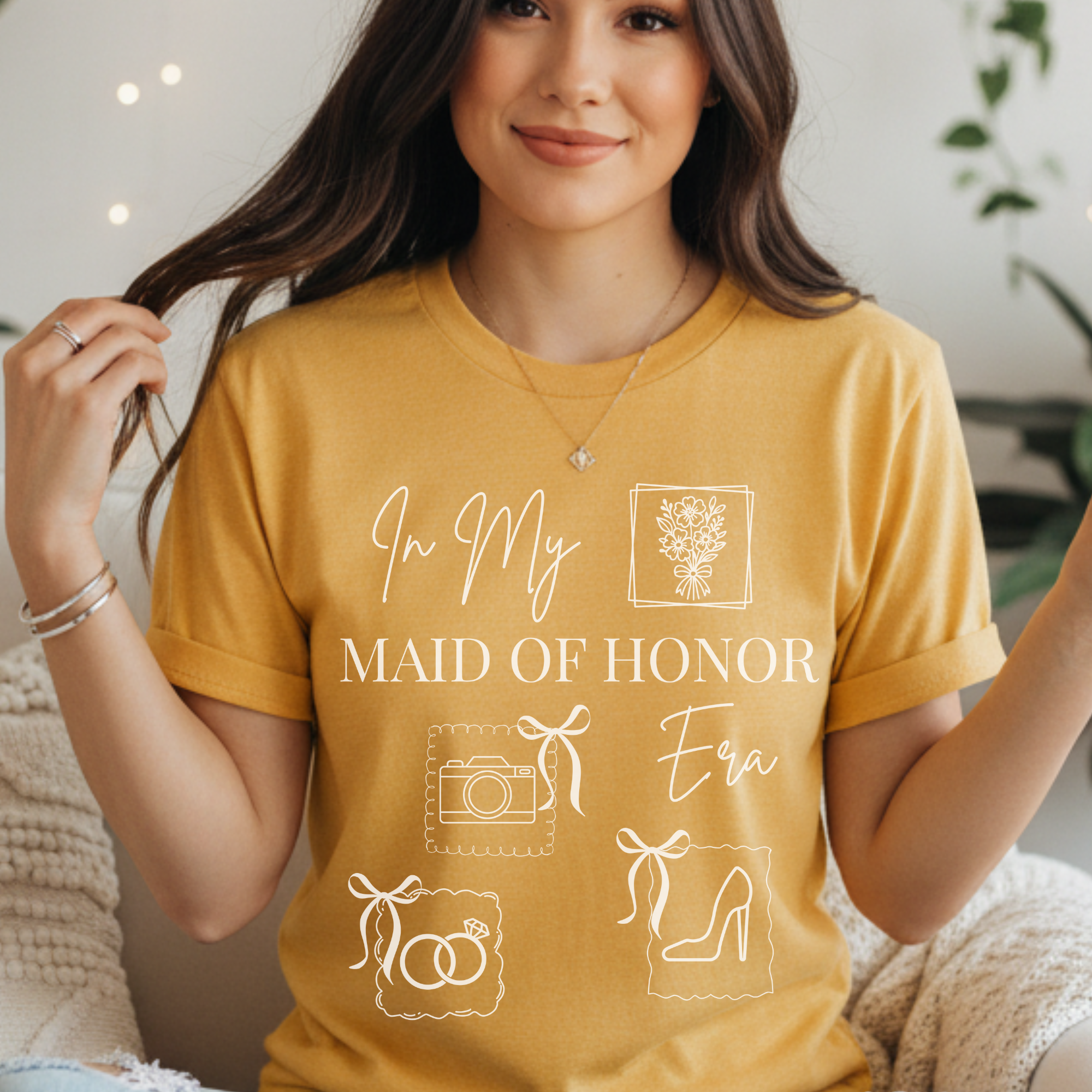 Maid of Honor Tee, Wedding Tees, Unisex Heavy Cotton T-shirt, In my Maid Of Honor Era, Bridesmaid Shirt, Bridal Party Gift, Wedding Party