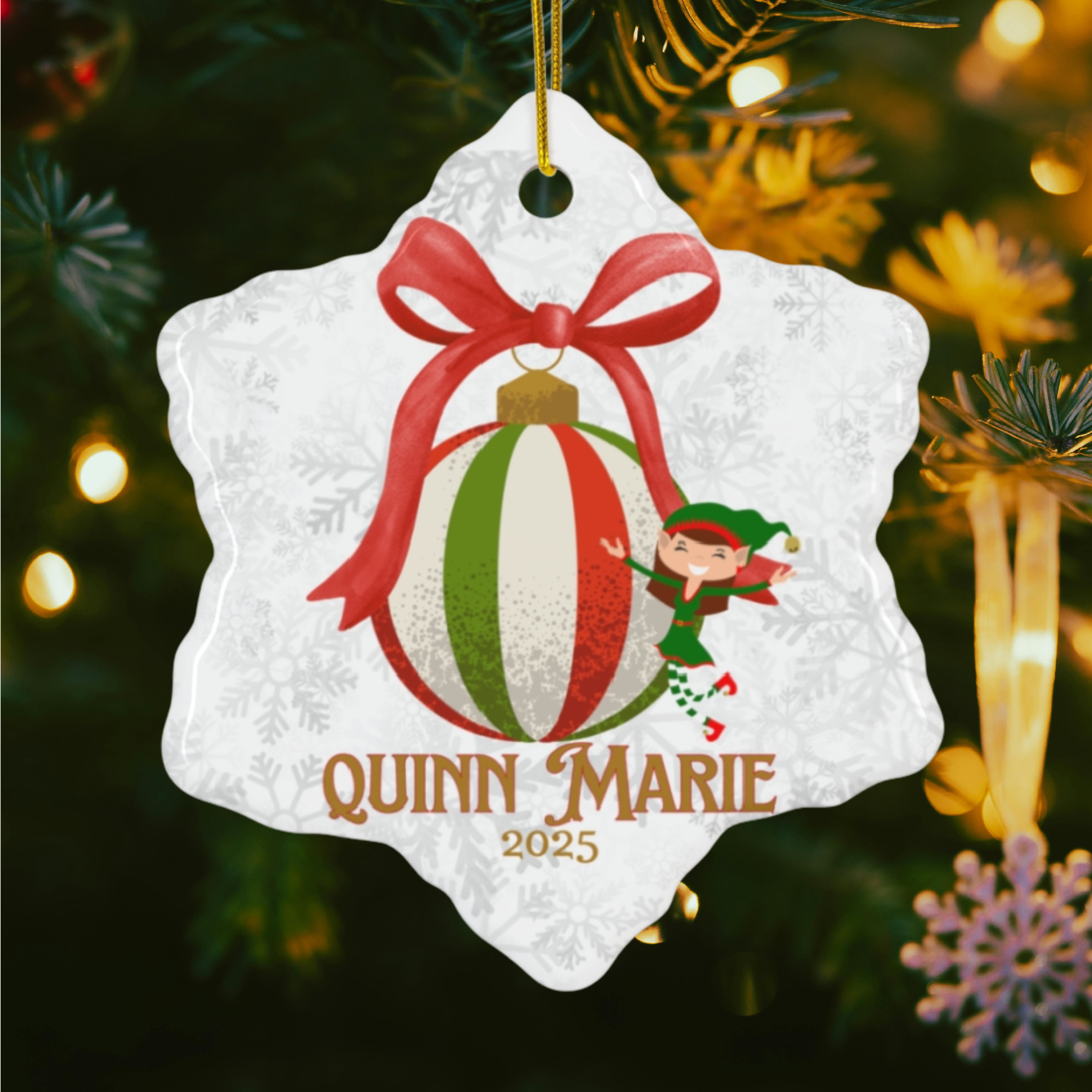 Personalized  Christmas Ornament - Perfect Holiday Gift, Keepsake Decoration, Christmas Celebration, Unique Tree Decor, Family [...] product thumbnail image