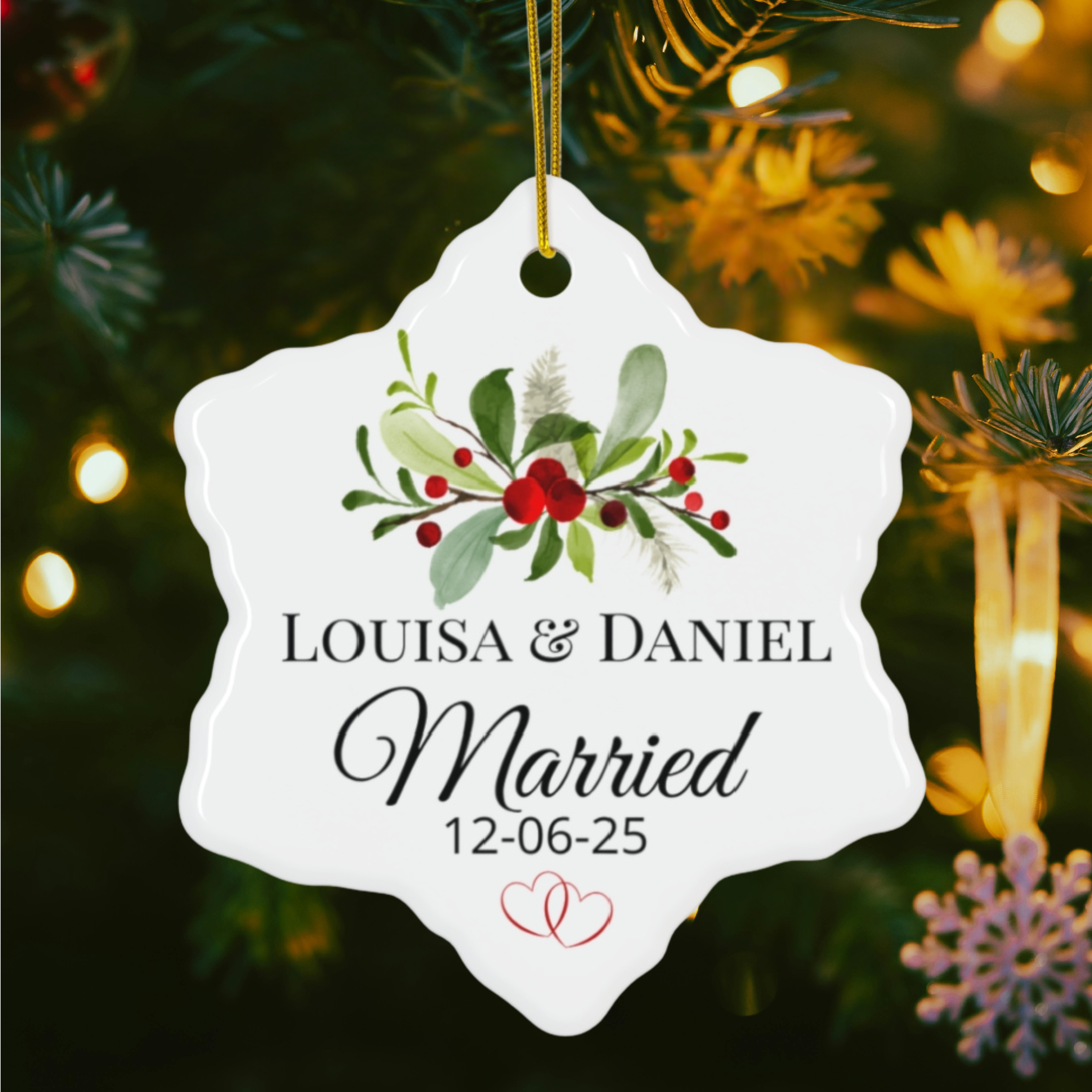 Personalized  Christmas Ornament - Perfect Holiday Gift, Keepsake Decoration, Christmas Celebration, Unique Tree Decor, Family [...] product thumbnail image