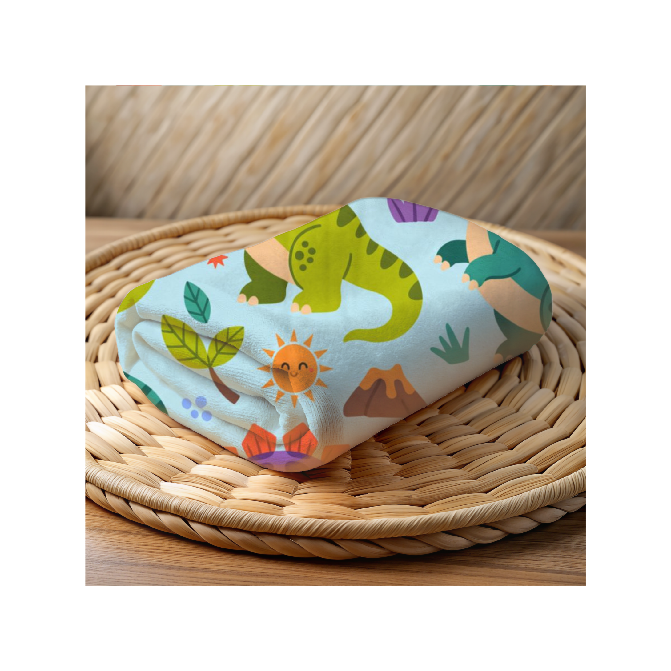 Dinosaur Velveteen Plush Blanket, Cozy Kids Throw, Fun Dino Nursery Decor, Soft Blanket for Boys and Girls product thumbnail image Dinosaur Velveteen Plush Blanket, Cozy Kids Throw, Fun Dino Nursery Decor, Soft Blanket for Boys and Girls product thumbnail image