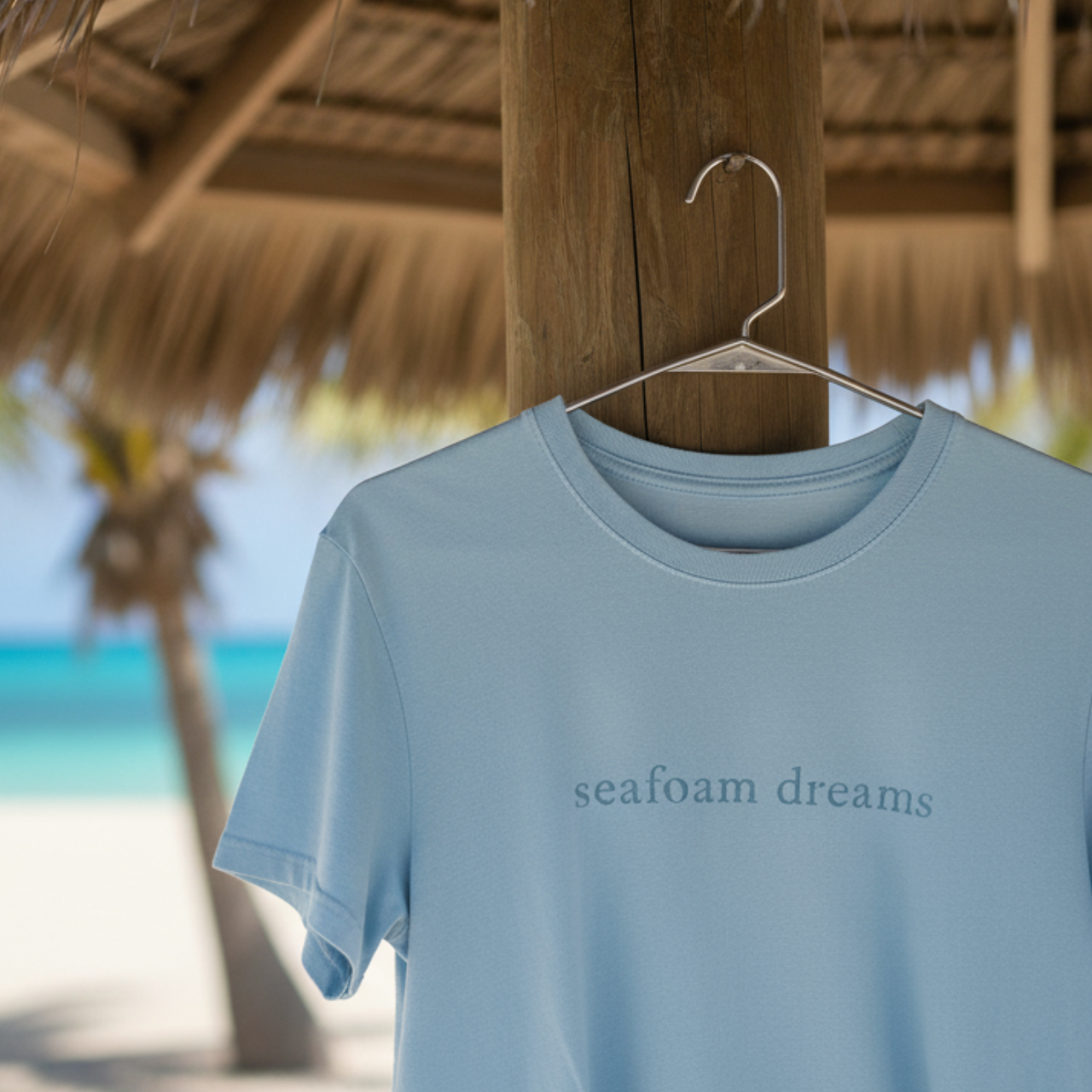 Seafoam Dreams Comfort Tee | From the Seafoam Dreams Collection by Summer Lovin’ Co| Retro Beachwear | Minimalist Ocean product thumbnail image Seafoam Dreams Comfort Tee | From the Seafoam Dreams Collection by Summer Lovin’ Co| Retro Beachwear | Minimalist Ocean product thumbnail image